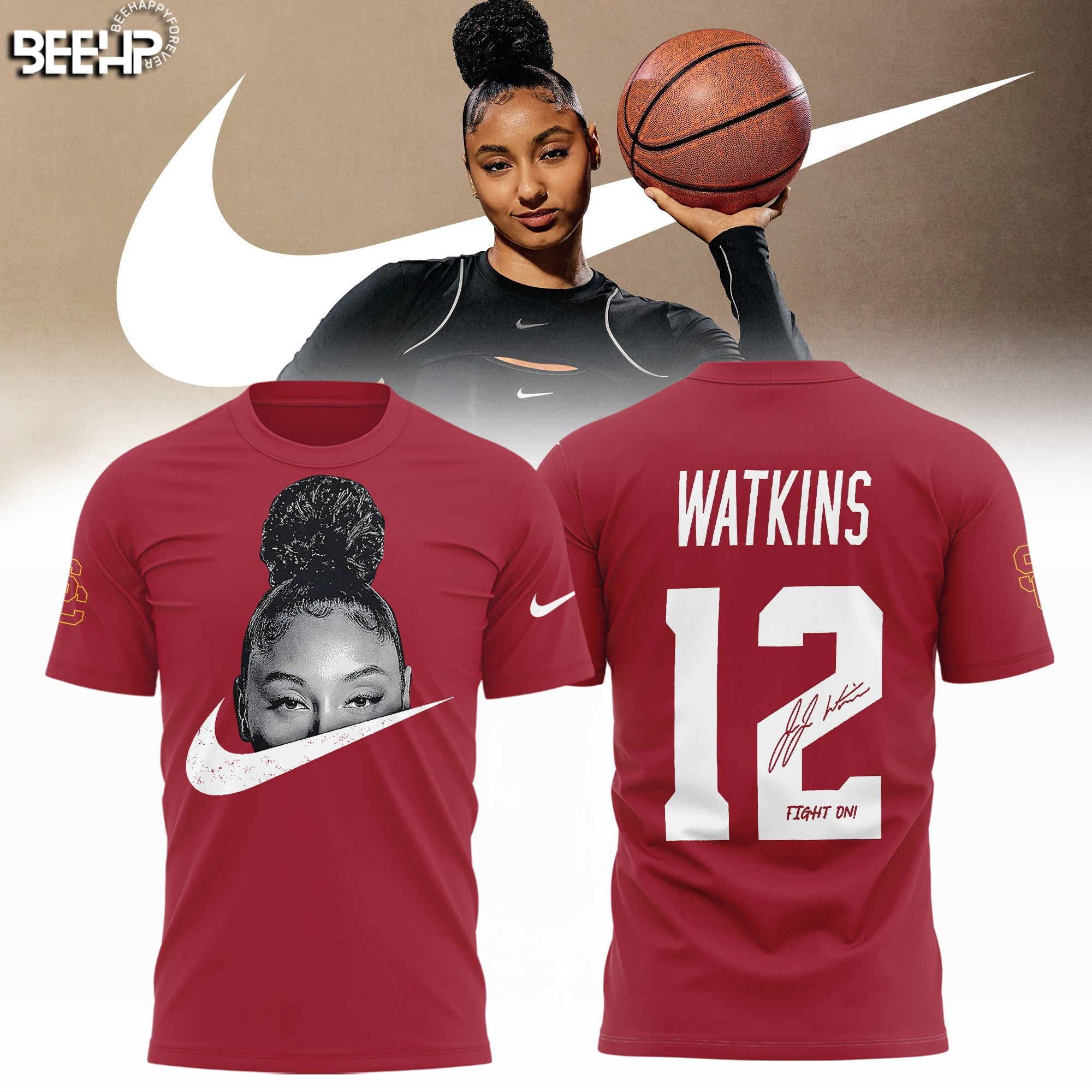 Limited USC Trojan x JuJu Watkins T-Shirt 2025 Unique Gifts For Basketball Fans Oregontrailrvpk Shirt