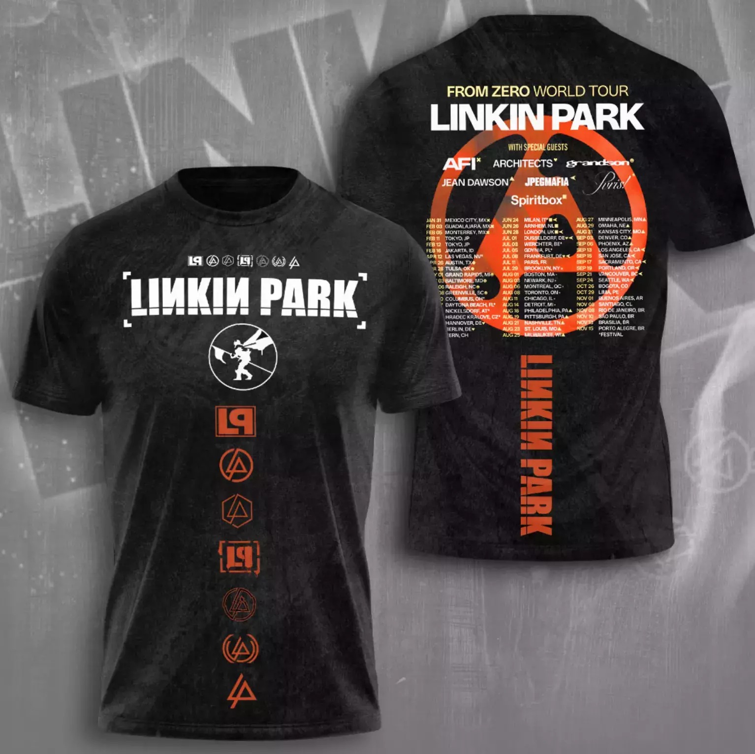Linkin Park 2025 Tour Date 3D T-Shirt Music Lover Gifts For Him Oregontrailrvpk Shirt
