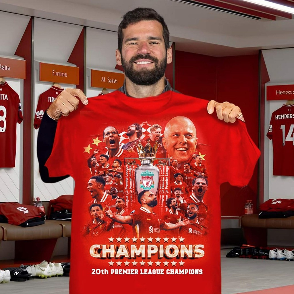 Liverpool Champions Of England 2025 T-Shirt 20-Time Champions Oregontrailrvpk Shirt