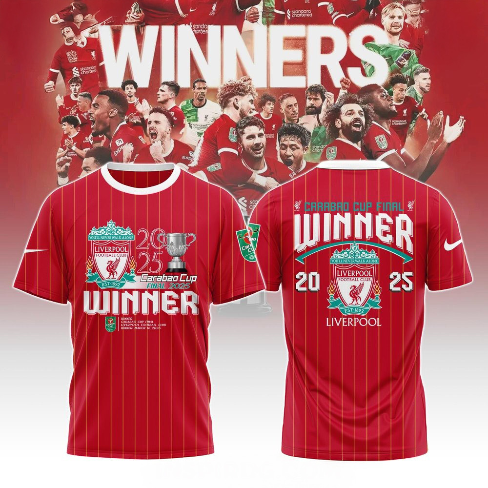 Liverpool FC 2025 Carabao Cup Champions T-Shirt For Father In Law Oregontrailrvpk Shirt