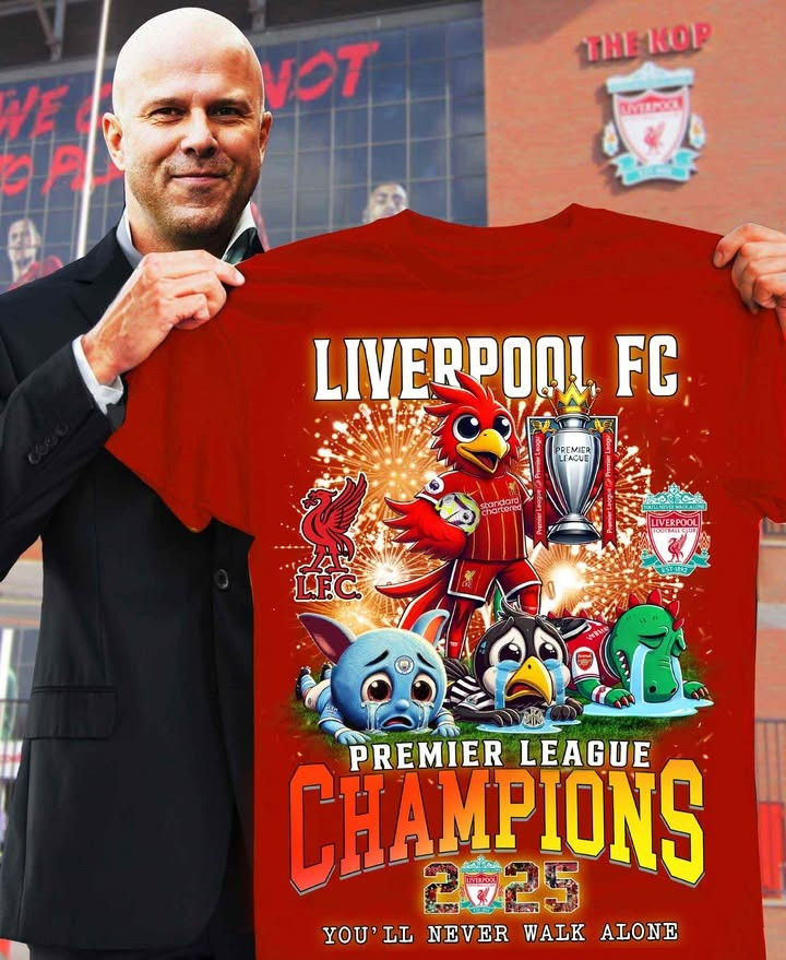 Liverpool FC Premier League Champions 2025 T-Shirt Best Gift For Liverpool Fans Oregontrailrvpk Shirt