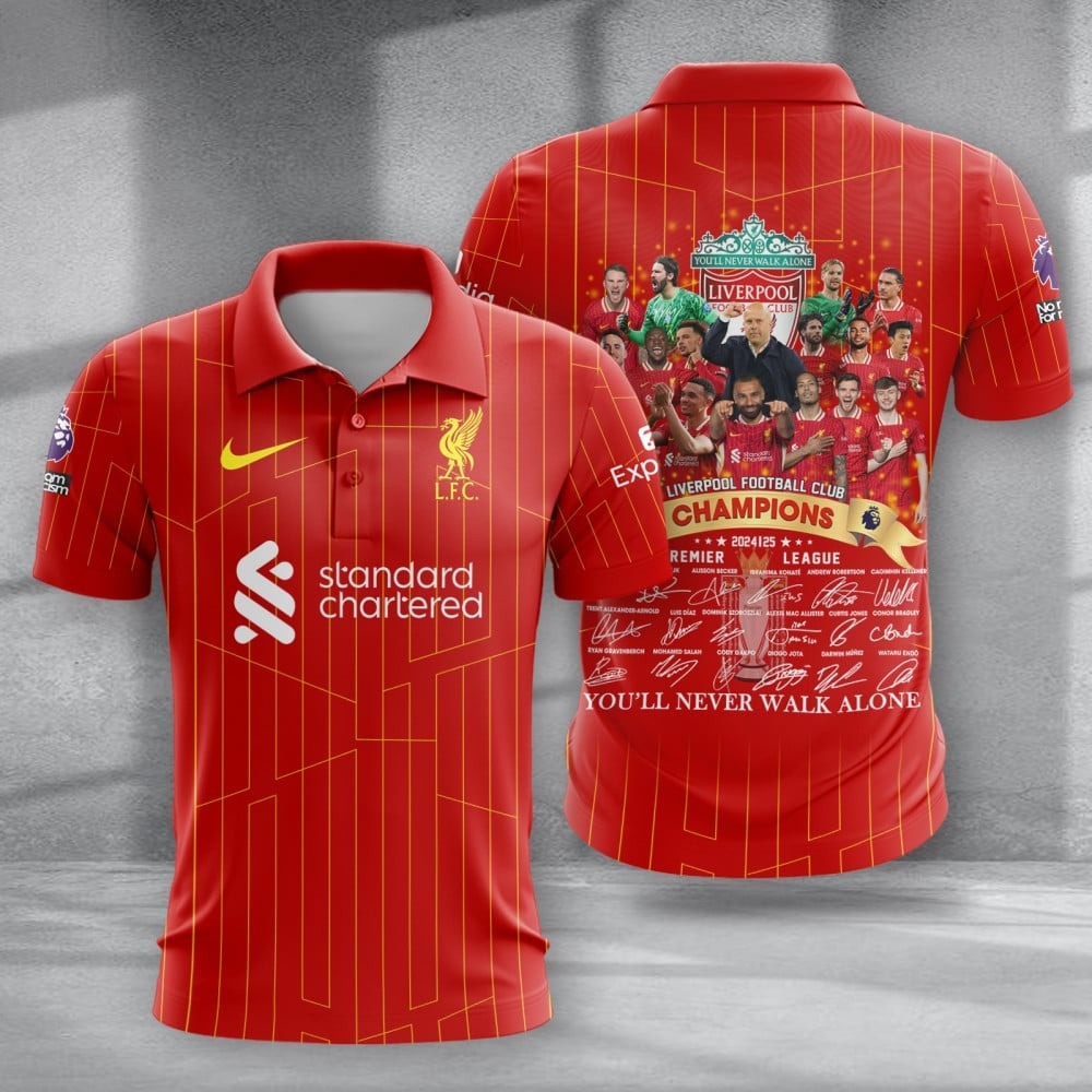 Liverpool Premier League Champions Polo T-Shirt For Brother Oregontrailrvpk Shirt