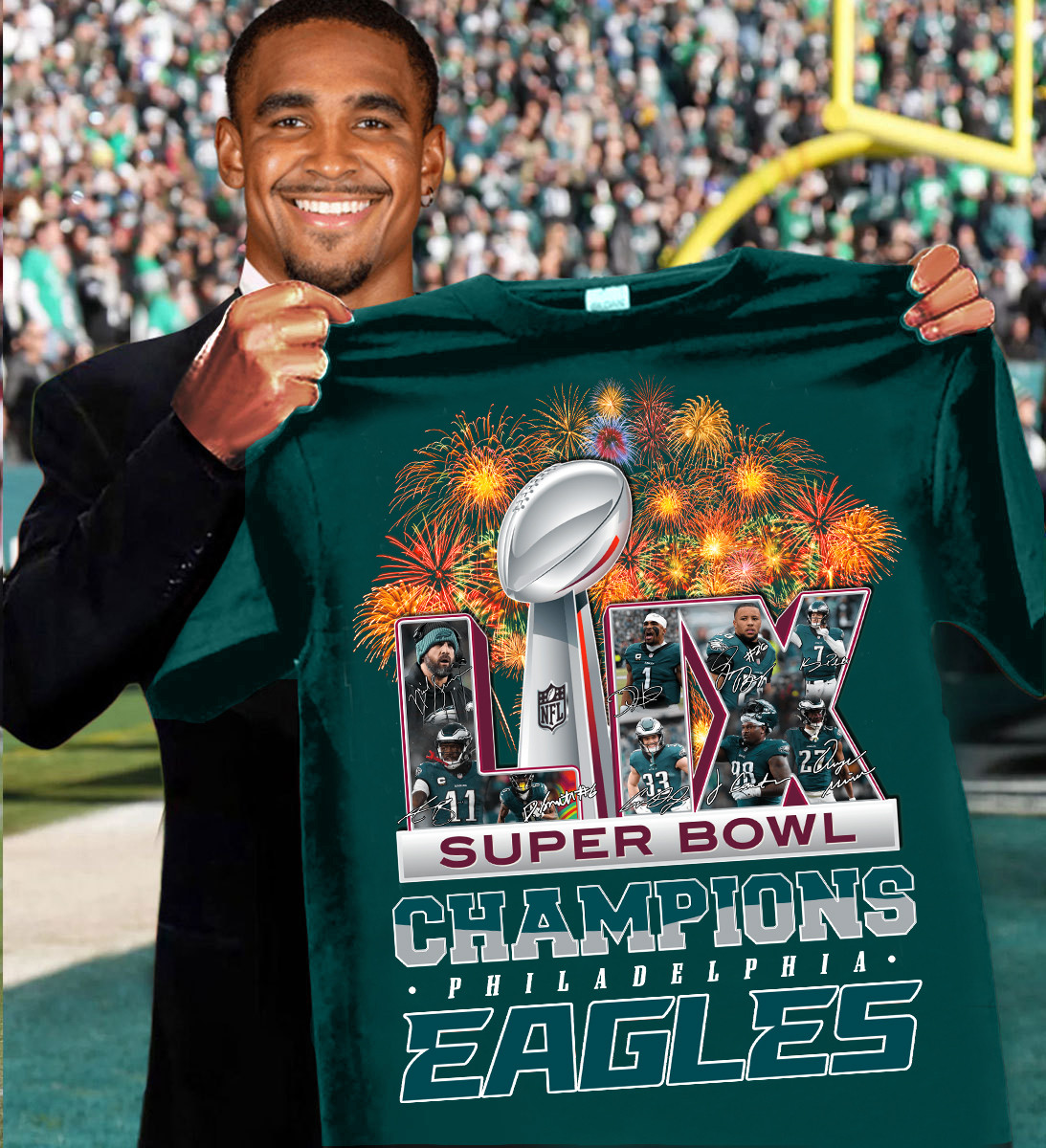 LIX Super Bowl Champions Philadelphia Eagles T-Shirt For Football Fans Oregontrailrvpk Shirt