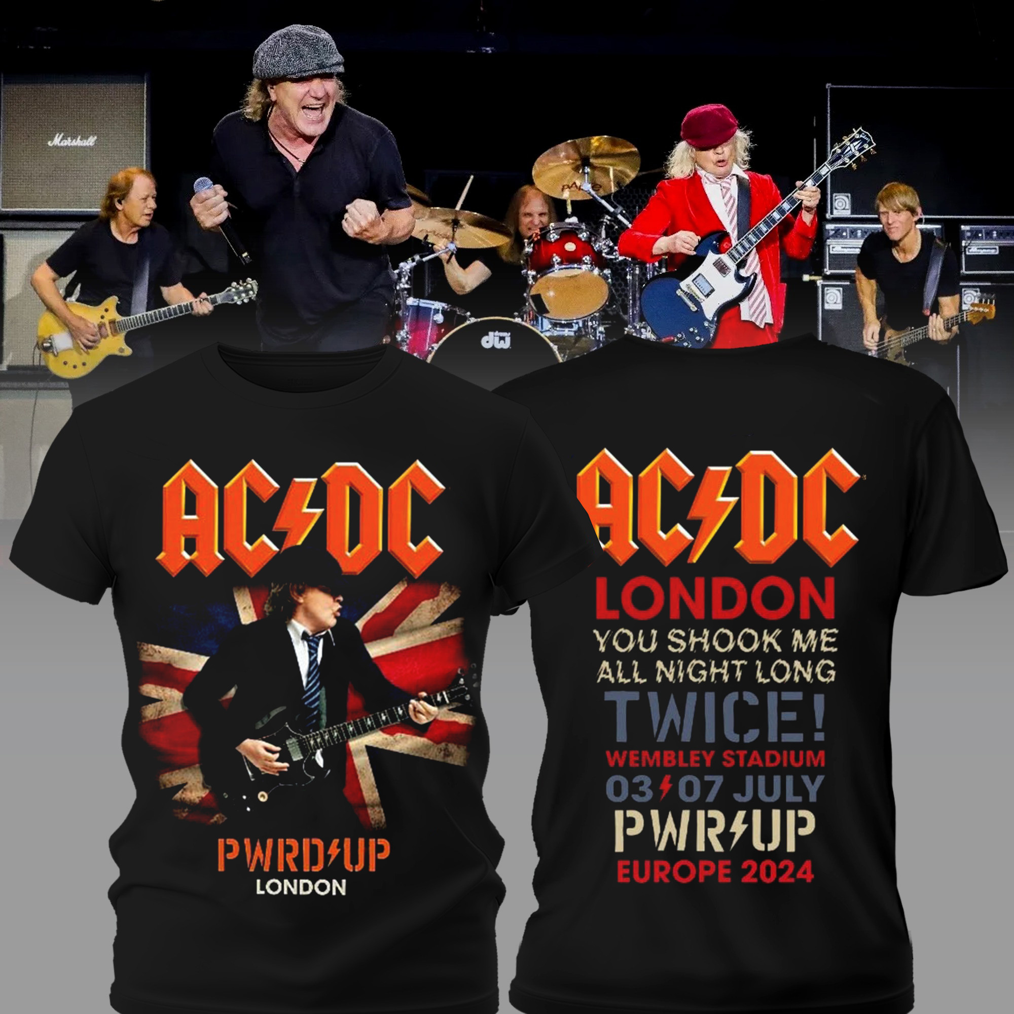 London PWR UP Tour T-Shirt Music Lovers Gifts Oregontrailrvpk Shirt