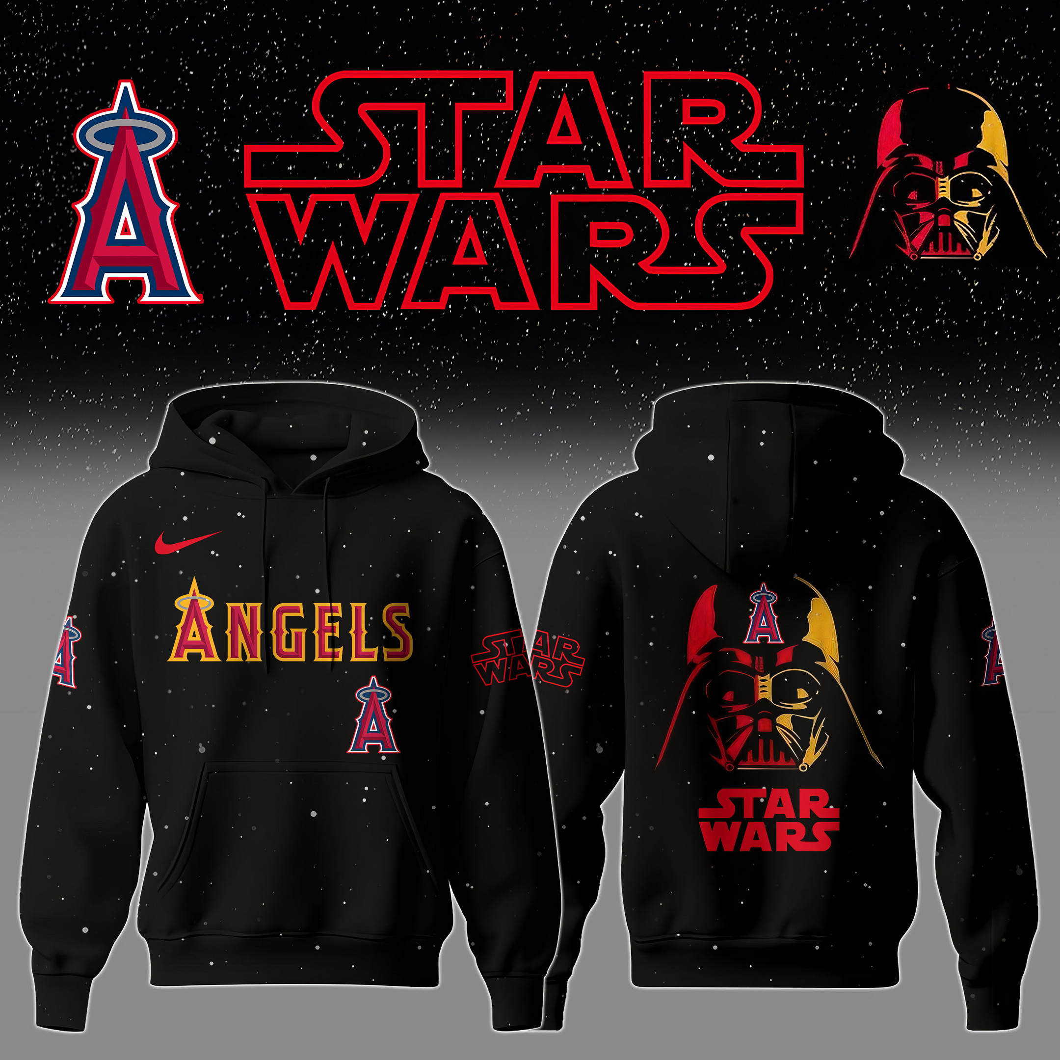 Los Angeles Angels x Star Wars Night Hoodie Best