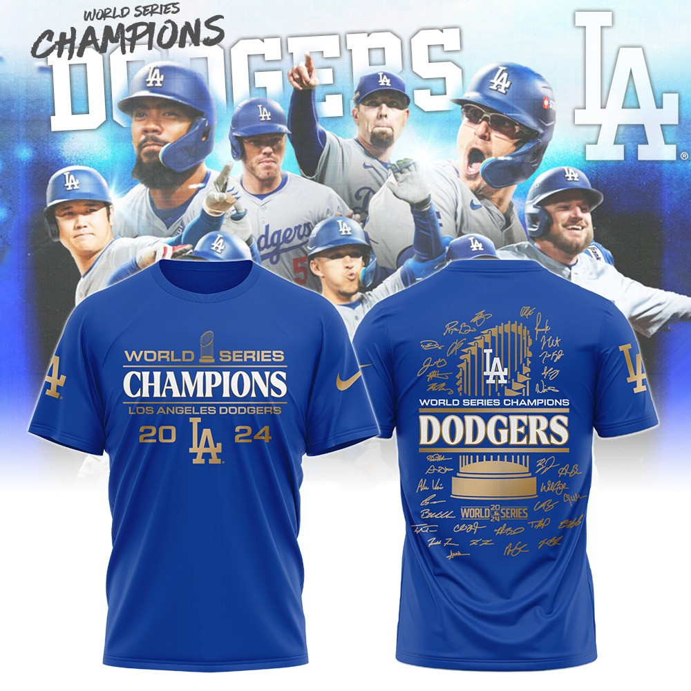 Los Angeles Dodgers 2024 Champions WorldSeries T-Shirt Cool Baseball Gifts Oregontrailrvpk Shirt