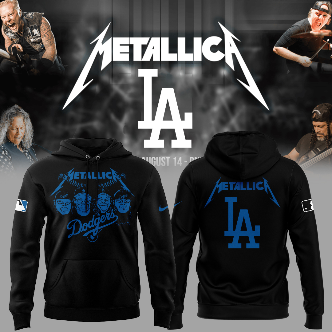 Los Angeles Dodgers Baseball Music Night Hoodie