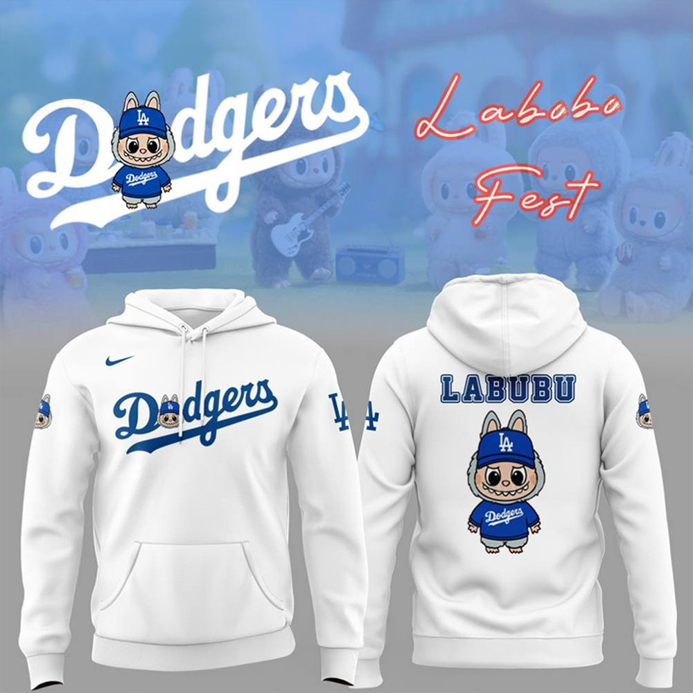 Los Angeles Dodgers MLB x Labubu Fest 2025 Special Hoodie Presents For Baseball Lovers