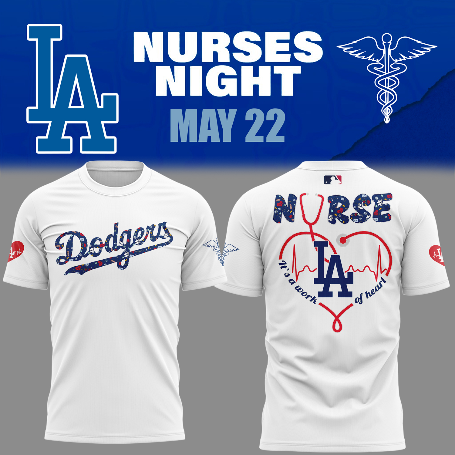 Los Angeles Dodgers Nurses Night T-Shirt Gift Ideas For Baseball Players Oregontrailrvpk Shirt