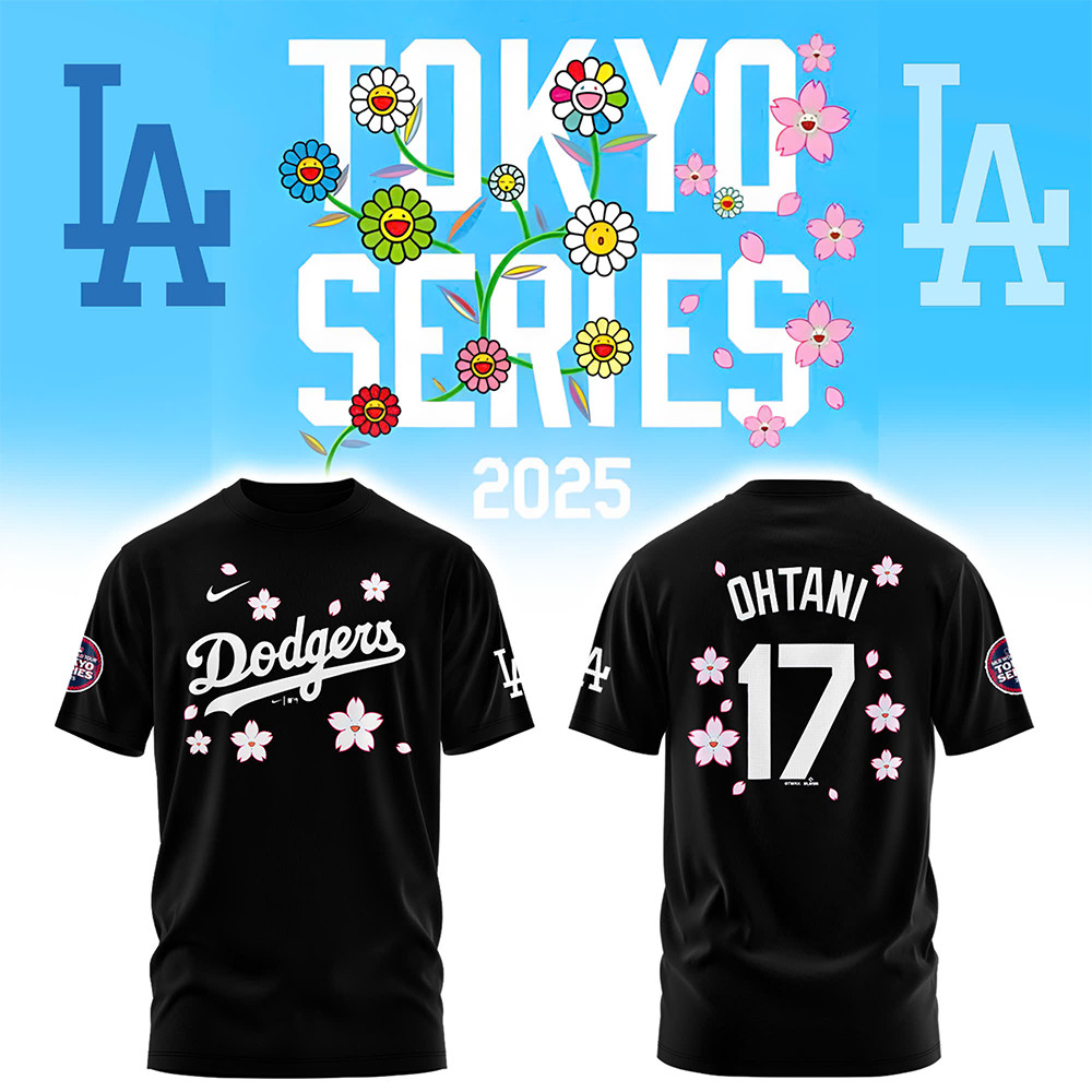 Los Angeles Dodgers OHTANI Tokyo Series 2025 Black Shirt Best Oregontrailrvpk Shirt