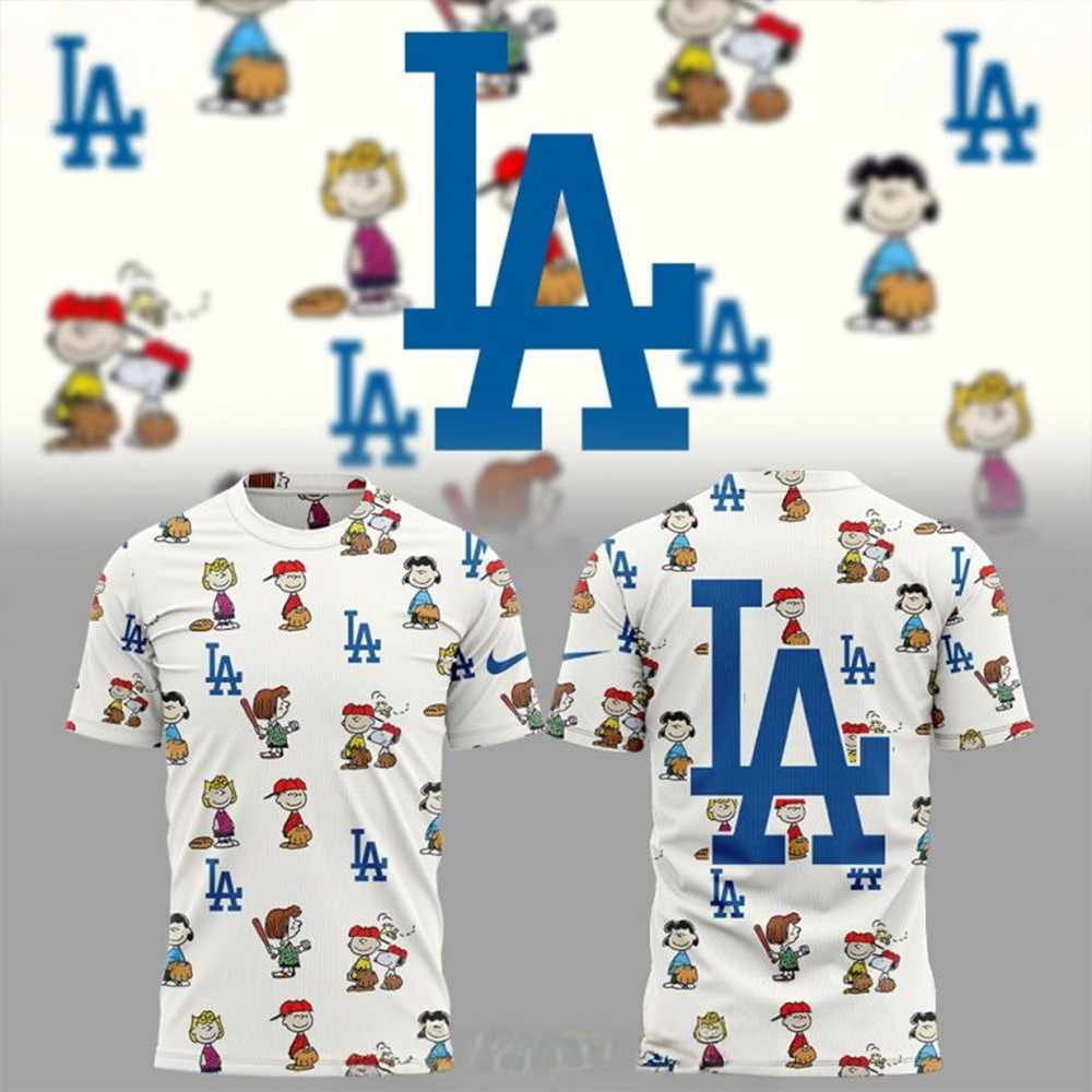 Los Angeles Dodgers Peanuts 75th Anniversary T-Shirt Best Oregontrailrvpk Shirt