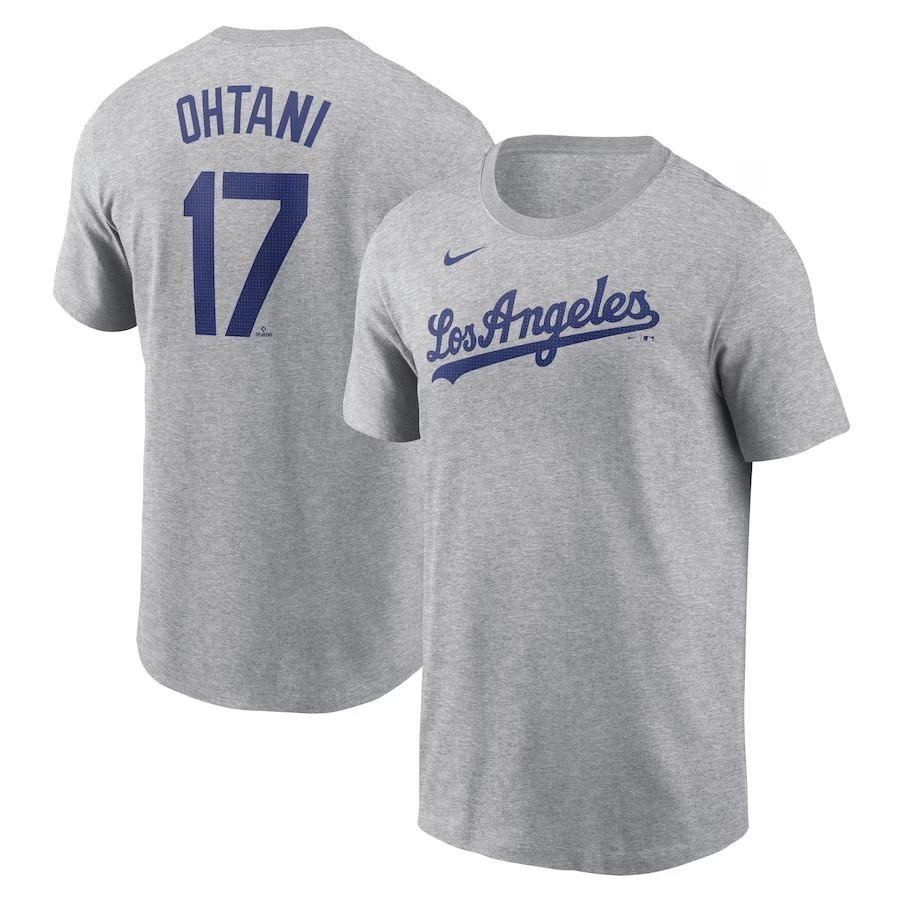 Los Angeles Dodgers Shohei Ohtani Nike Grey T-Shirt Best Oregontrailrvpk Shirt