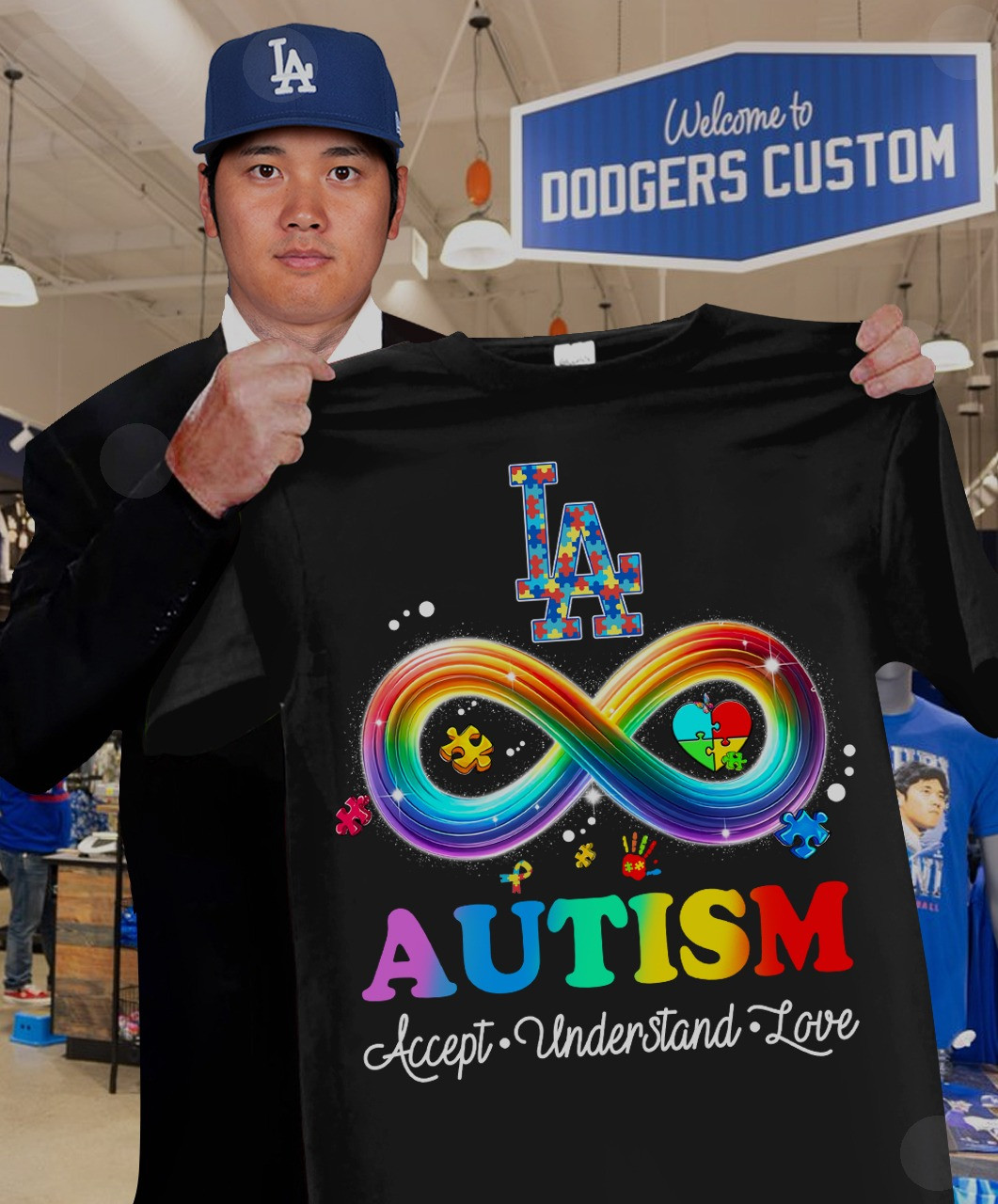 Los Angeles Dodgers Support Autism Awareness T-Shirt Accept Understand Fan Merch Oregontrailrvpk Shirt