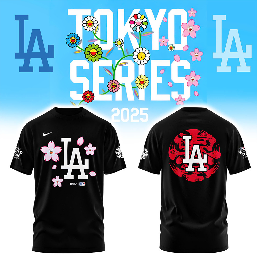 Los Angeles Dodgers Tokyo Series 2025 Black Shirt Presents For Baseball Lovers Oregontrailrvpk Shirt