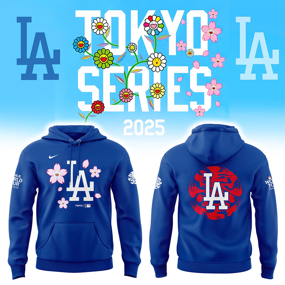 Los Angeles Dodgers Tokyo Series 2025 Hoodie Presents