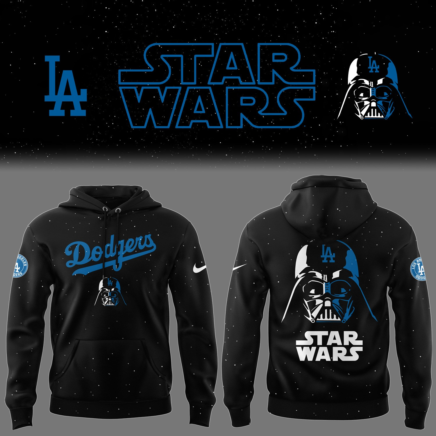 Los Angeles Dodgers X Star Wars Hoodie Baseball Dodgers Fans 2025