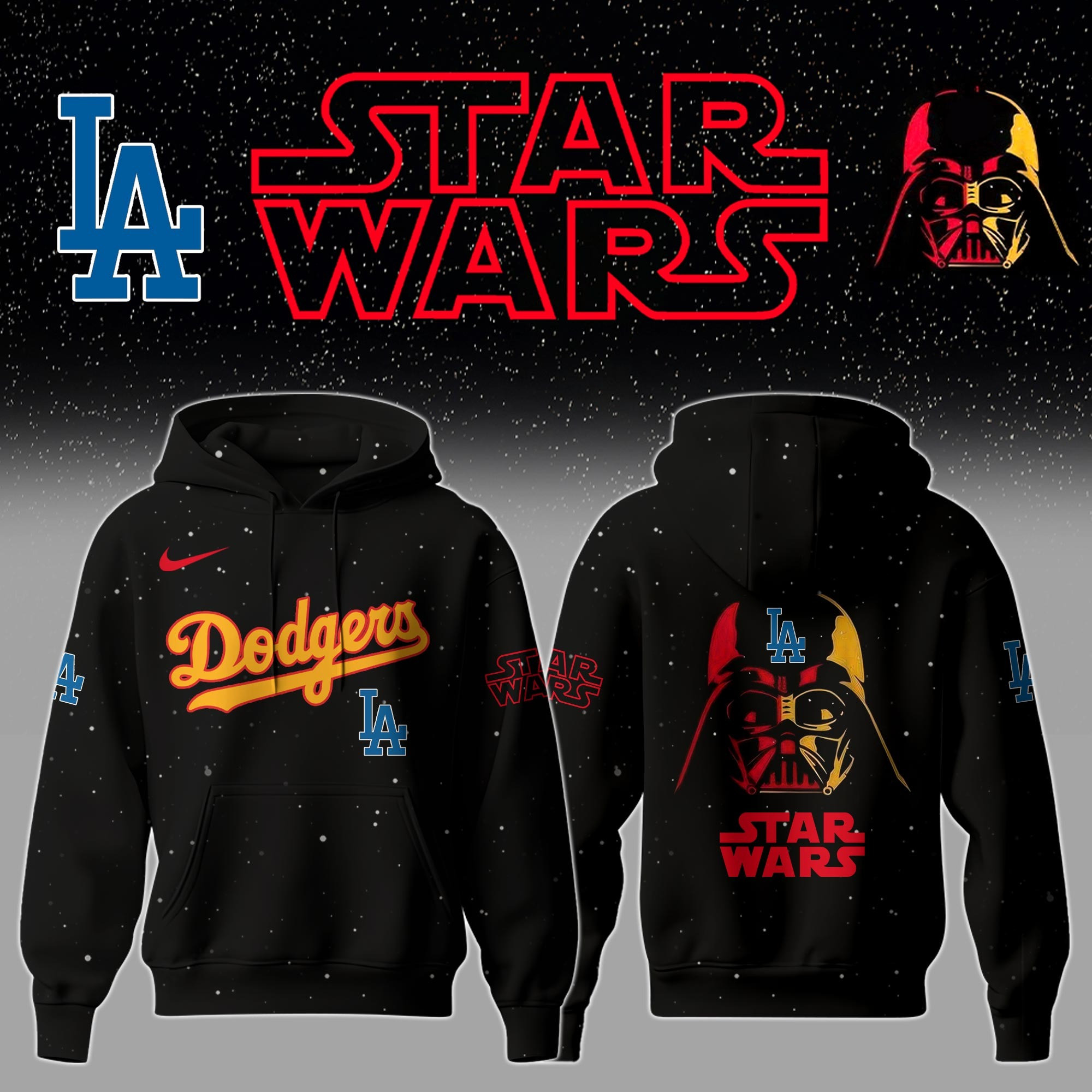 Los Angeles Dodgers x Star Wars Night Hoodie Gifts For Nhl Fans