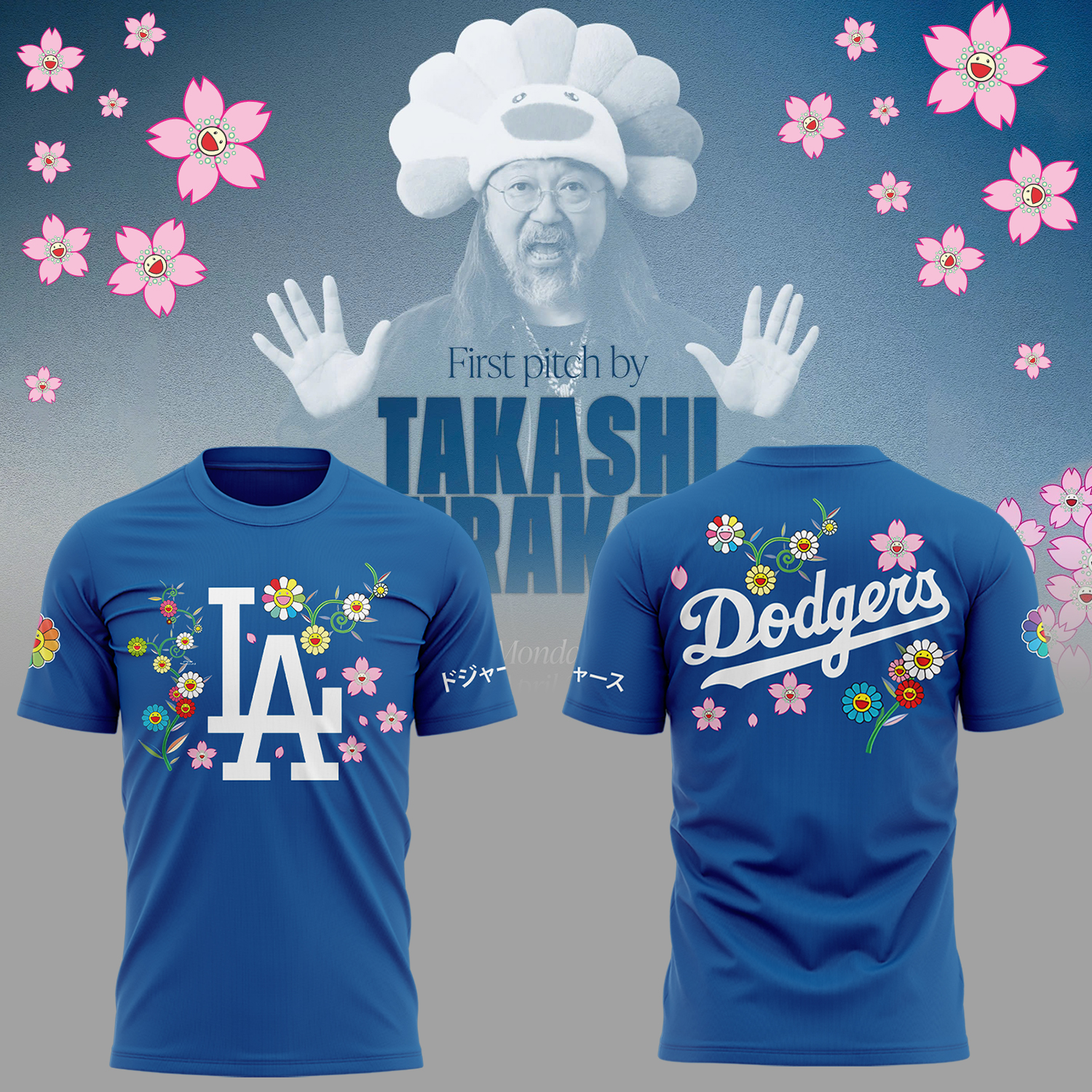 Los Angeles Dodgers x Takashi Murakami Japanese Heritage Night T-Shirt Baseball Coach Gift Ideas Oregontrailrvpk Shirt