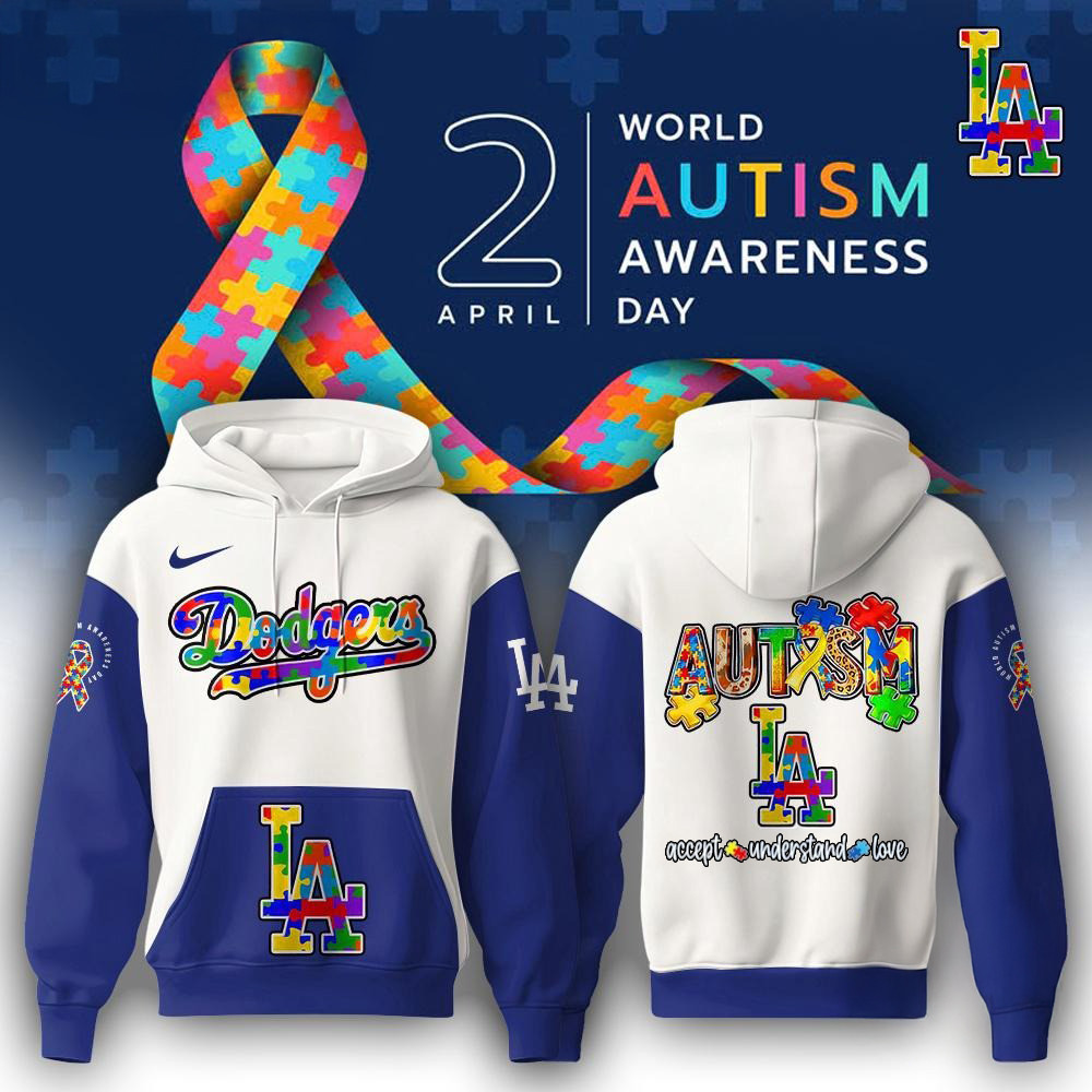 Los Angeles Dodgers x World Autism Awareness Day 2025 Hoodie Unique