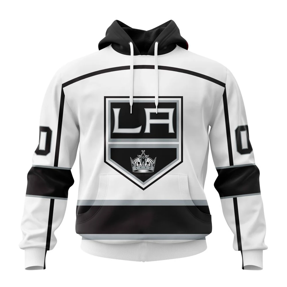 Los Angeles Kings Personalized Away Kits All Over Print Hoodie Style 66322