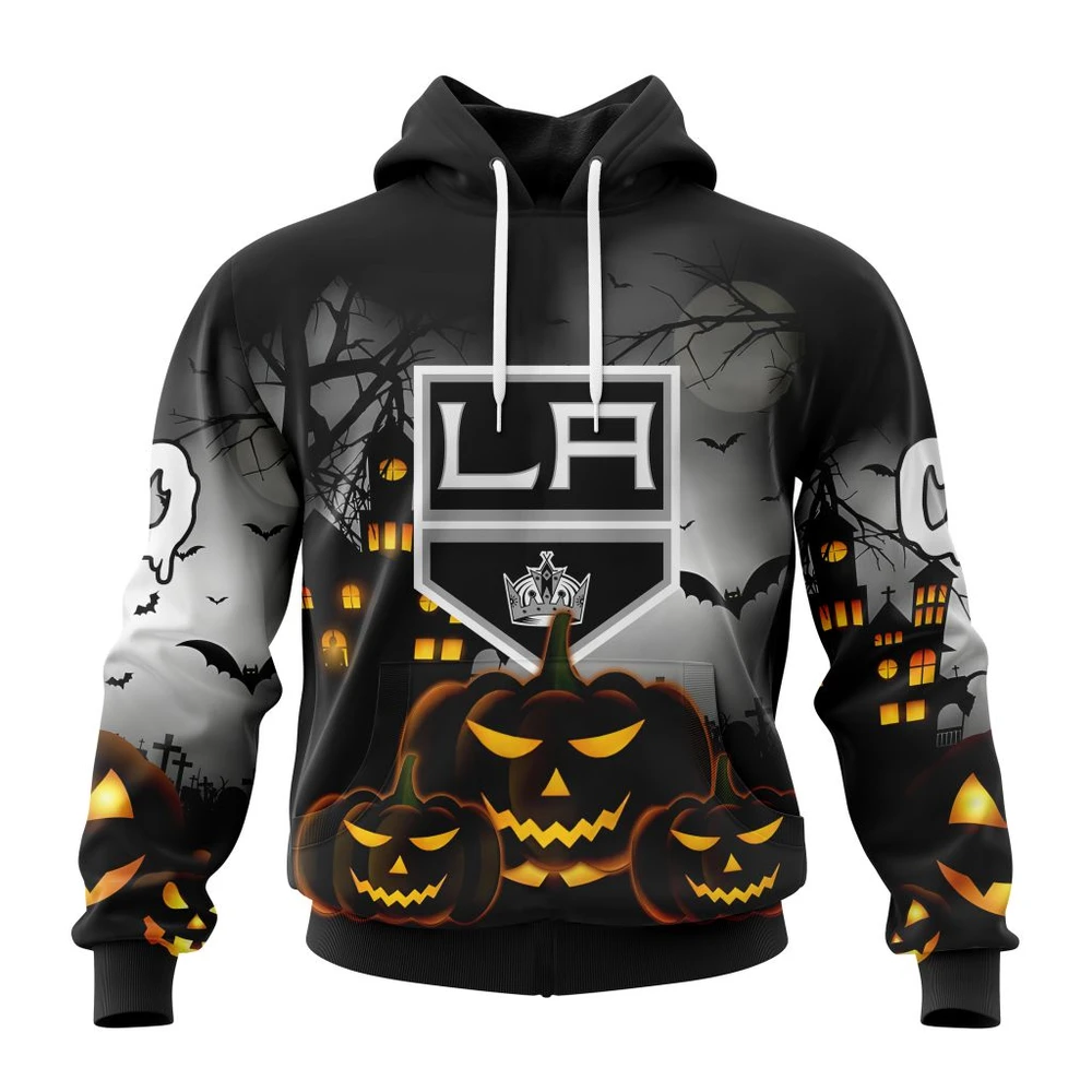 Los Angeles Kings Special Design For Halloween All Over Print Hoodie Style 19104