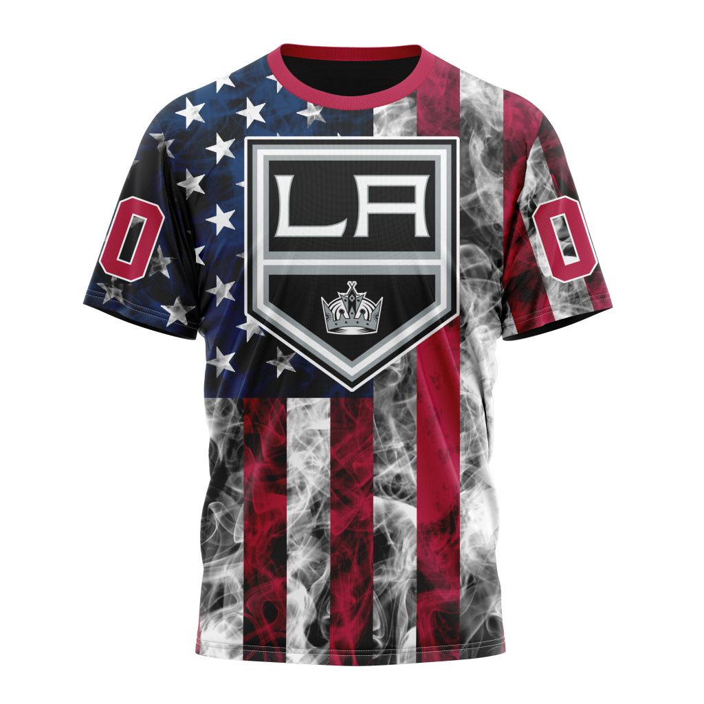 Los Angeles Kings Special Design For Independence Day The Fourth Of July 01 Personalized Name And Number T-Shirt Oregontrailrvpk Shirt