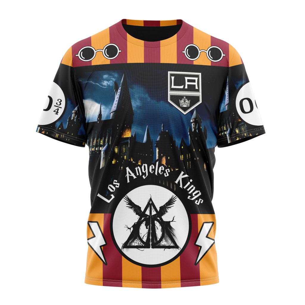 Los Angeles Kings Special Design With Harry Potter Theme Personalized Name And Number T-Shirt Oregontrailrvpk Shirt