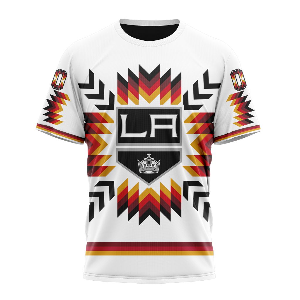 Los Angeles Kings Special Design With Native Pattern Personalized Name And Number T-Shirt Oregontrailrvpk Shirt