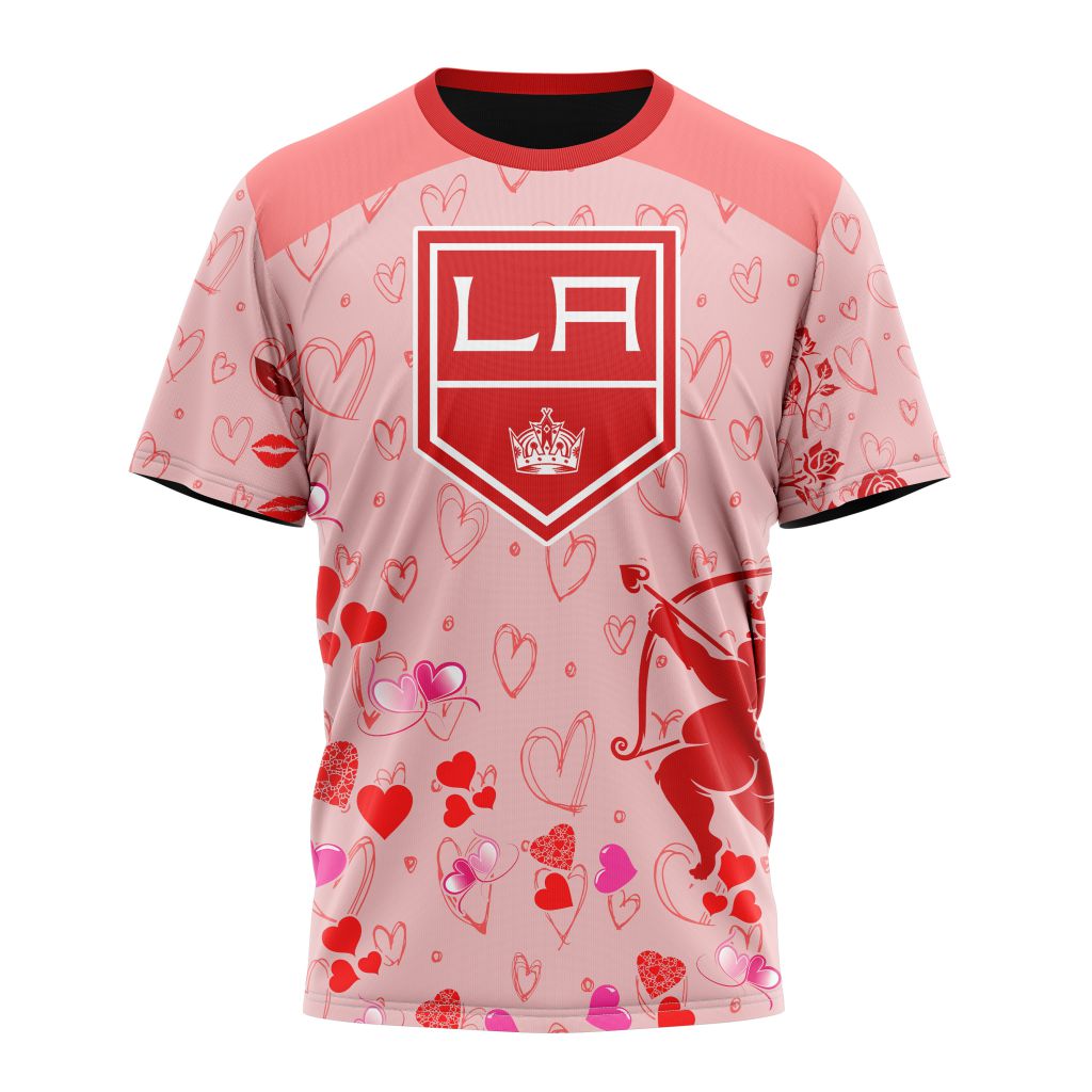 Los Angeles Kings Special Gift For Valentines Day 02 Personalized Name And Number T-Shirt Oregontrailrvpk Shirt