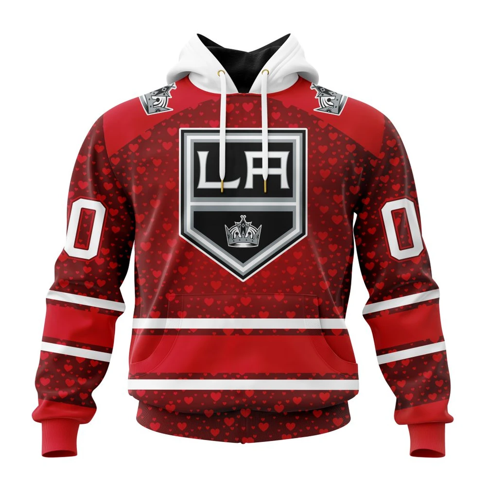 Los Angeles Kings Special Gift For Valentines Day All Over Print Hoodie Style 91155