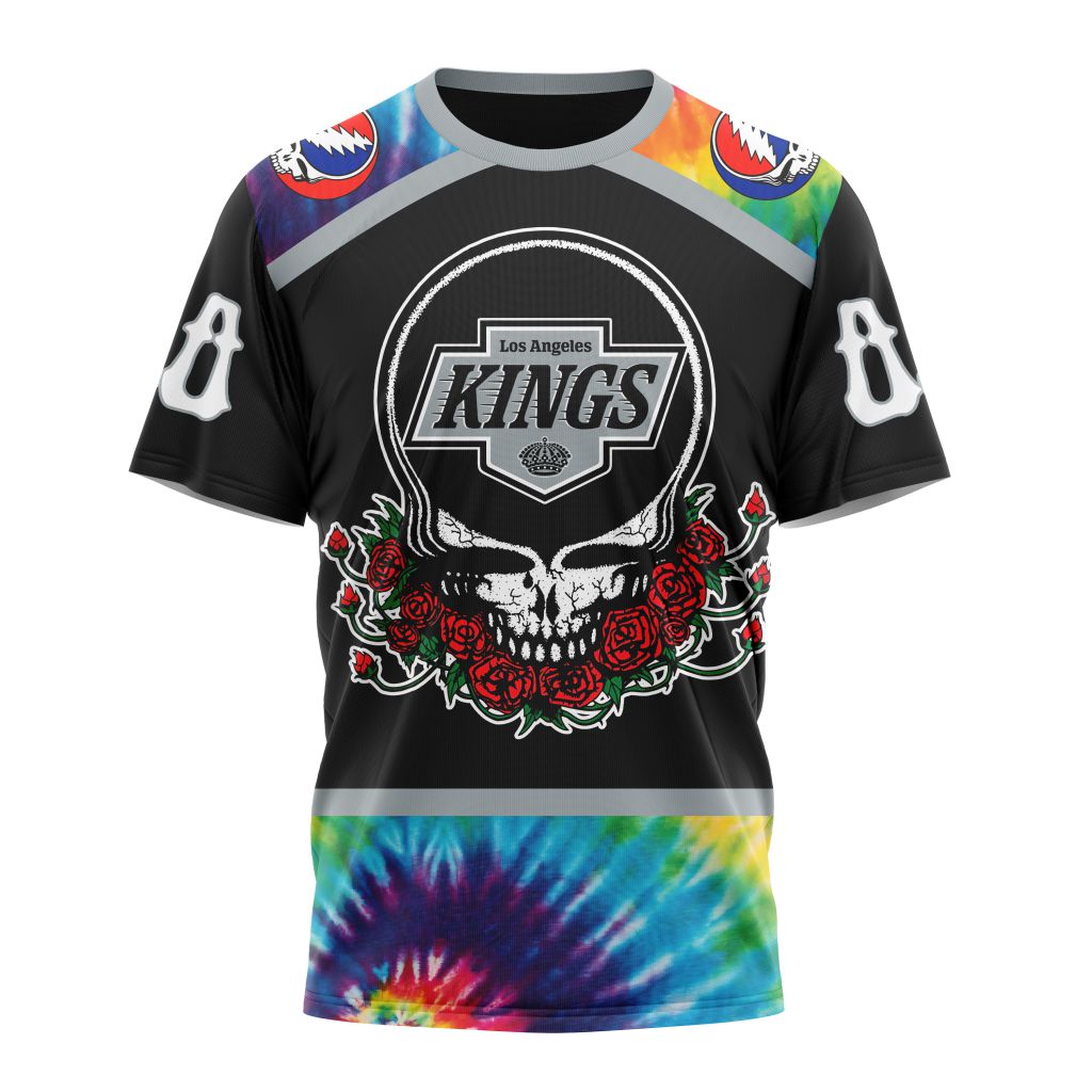 Los Angeles Kings Special Grateful Dead Design Personalized Name And Number T-Shirt Oregontrailrvpk Shirt