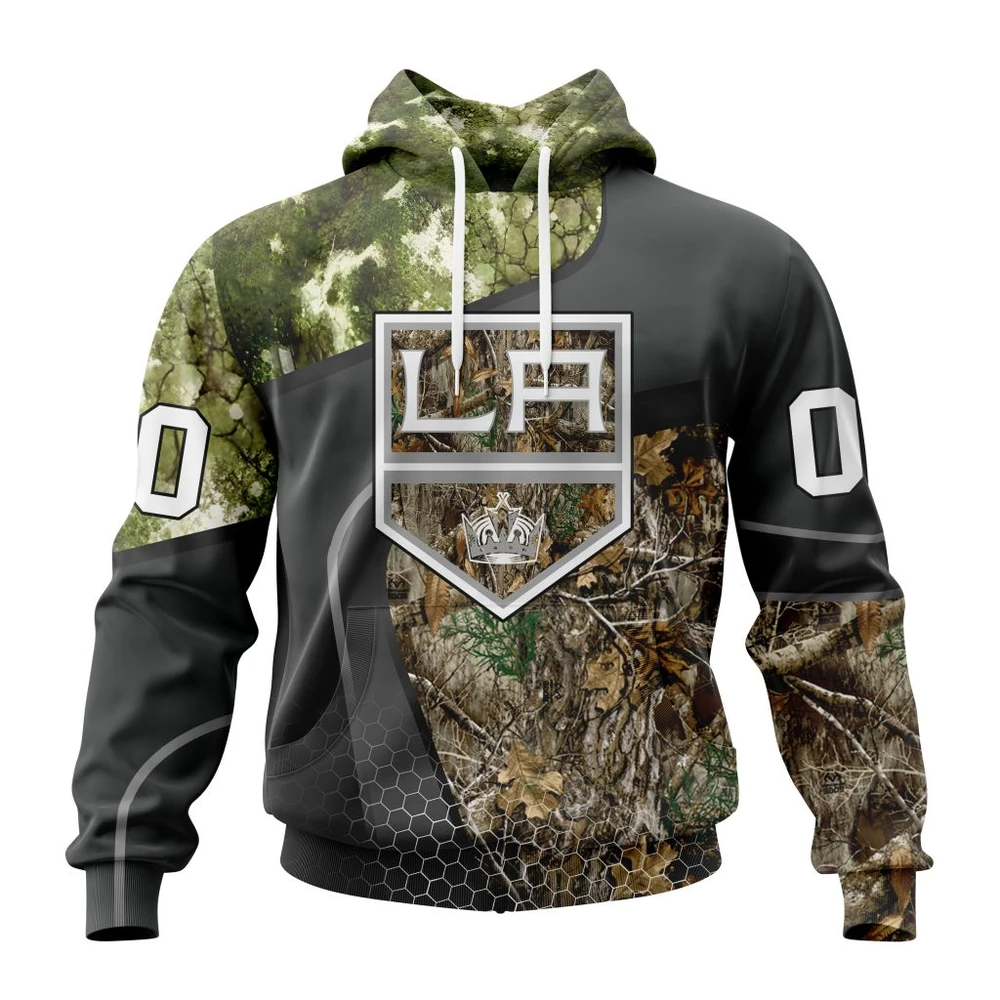 Los Angeles Kings Special Hunting Camo Design All Over Print Hoodie Style 27121