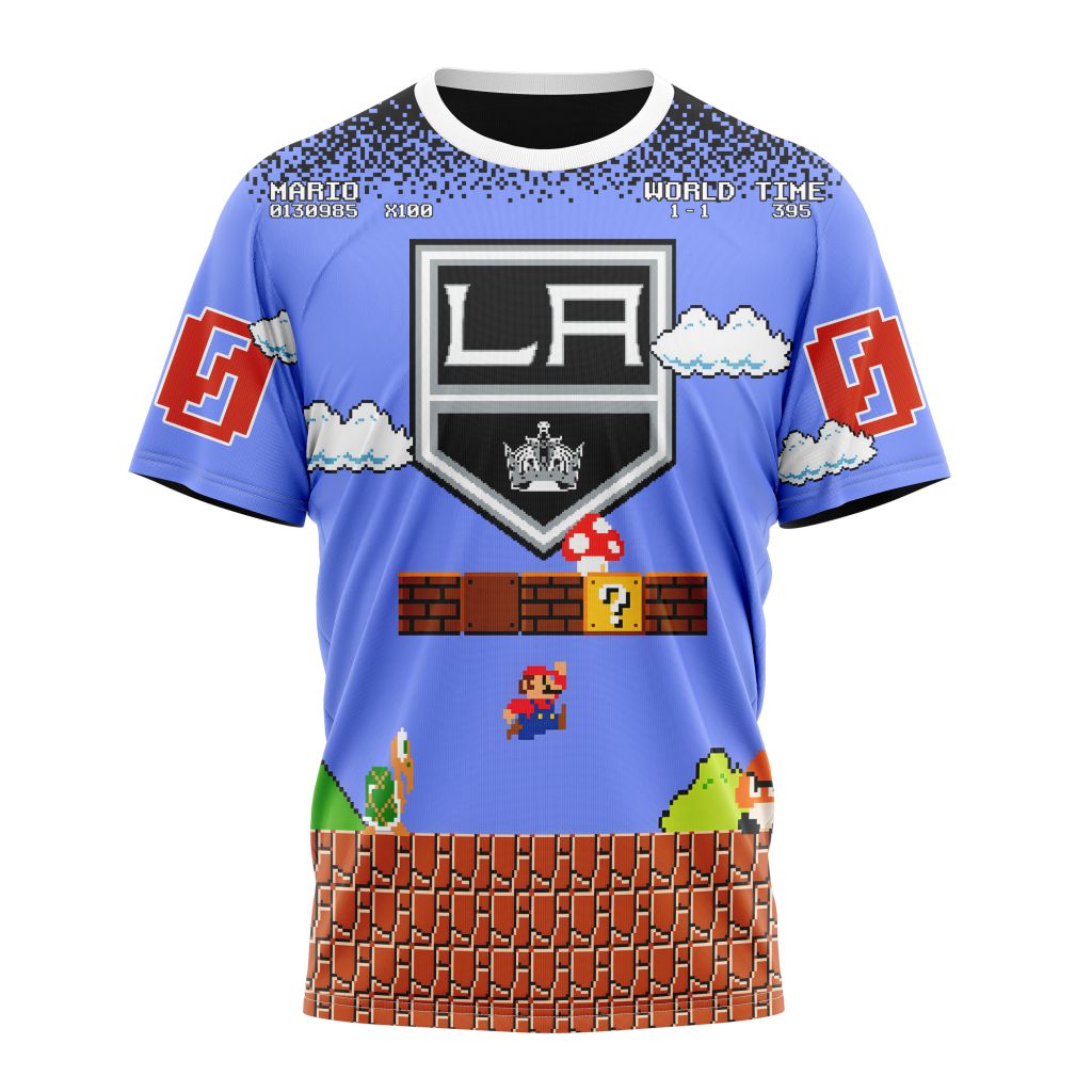 Los Angeles Kings Special Kits With Super Mario Game Design Personalized Name And Number T-Shirt Oregontrailrvpk Shirt