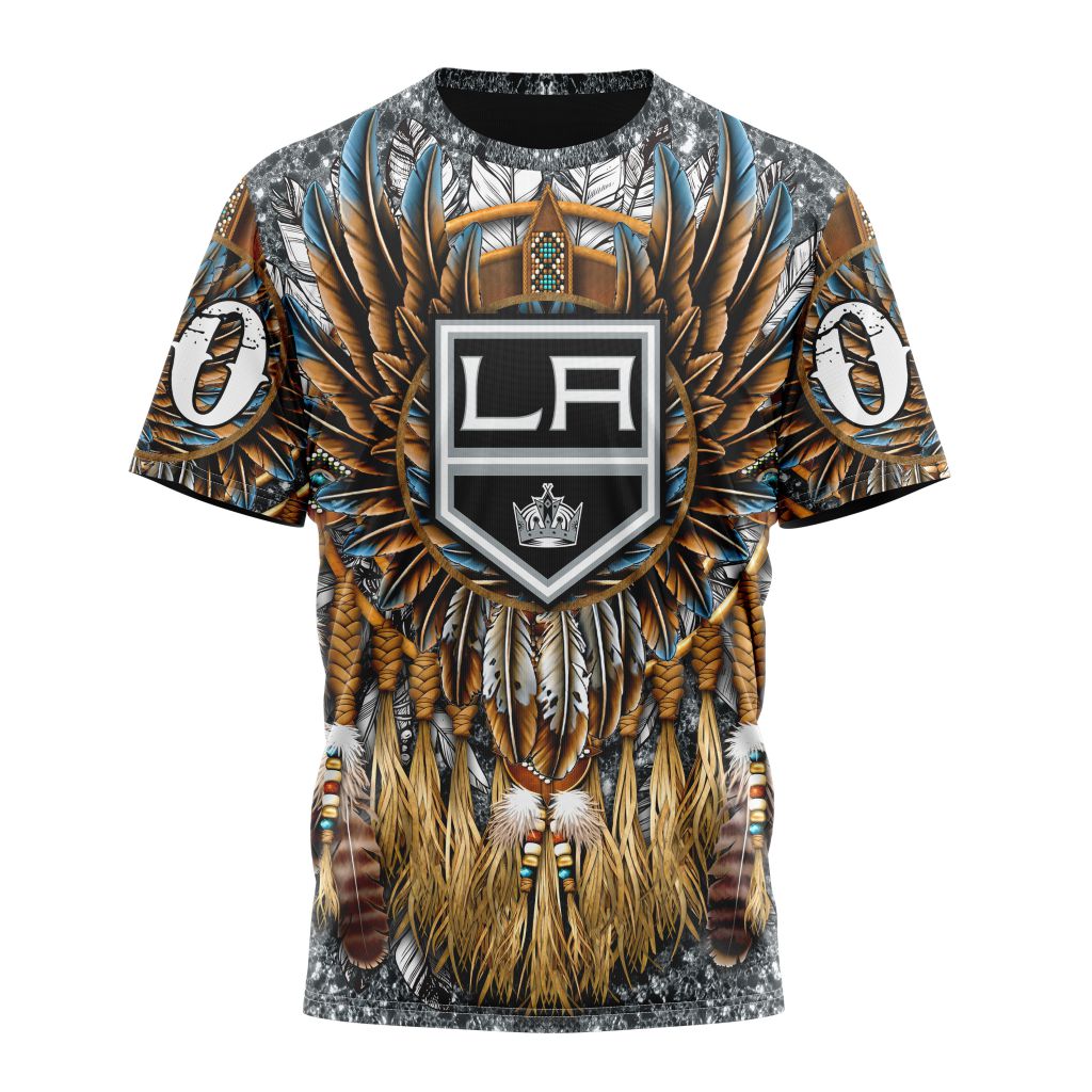 Los Angeles Kings Special Native Costume Design Personalized Name And Number T-Shirt Oregontrailrvpk Shirt