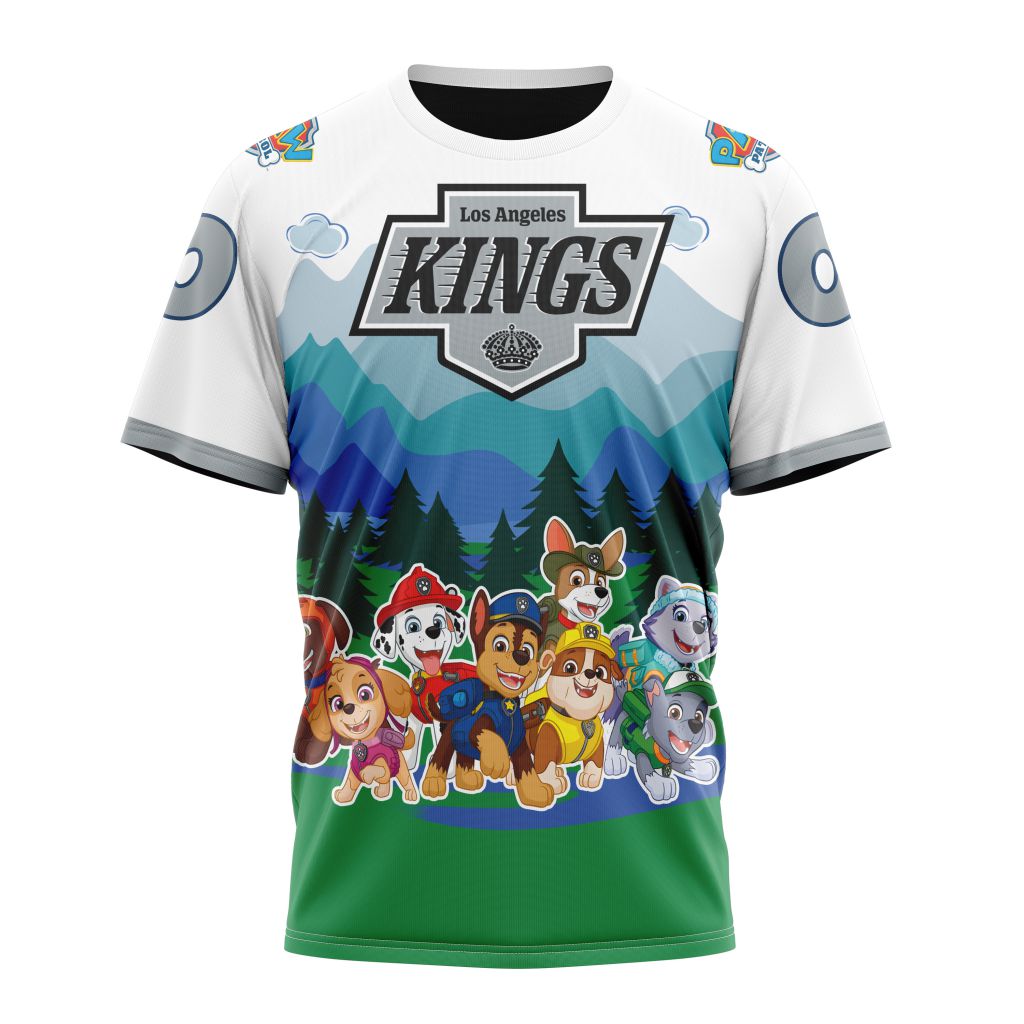 Los Angeles Kings Special Paw Patrol Design 01 Personalized Name And Number T-Shirt Oregontrailrvpk Shirt