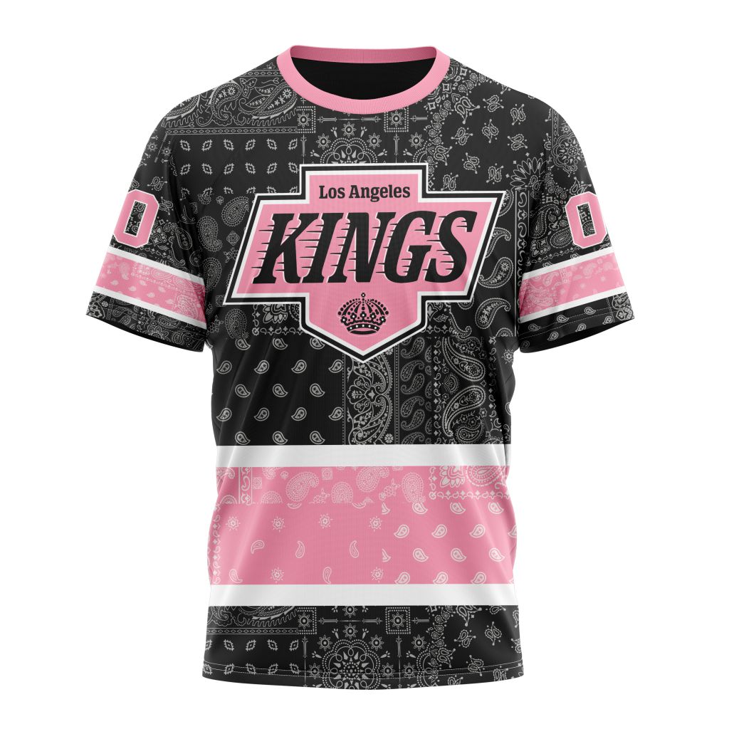 Los Angeles Kings Special Pink Paisley Design 01 Personalized Name And Number T-Shirt Oregontrailrvpk Shirt