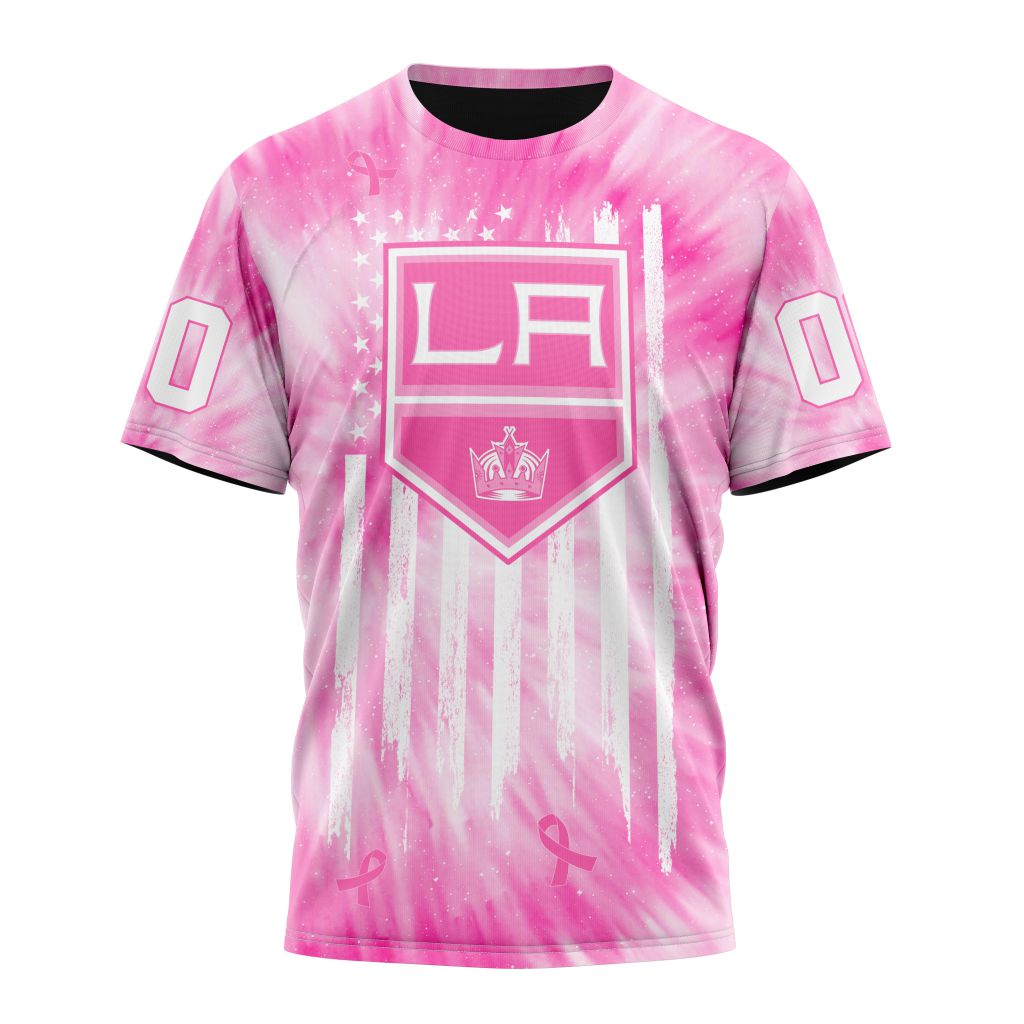 Los Angeles Kings Special Pink Tie-Dye Personalized Name And Number T-Shirt Oregontrailrvpk Shirt