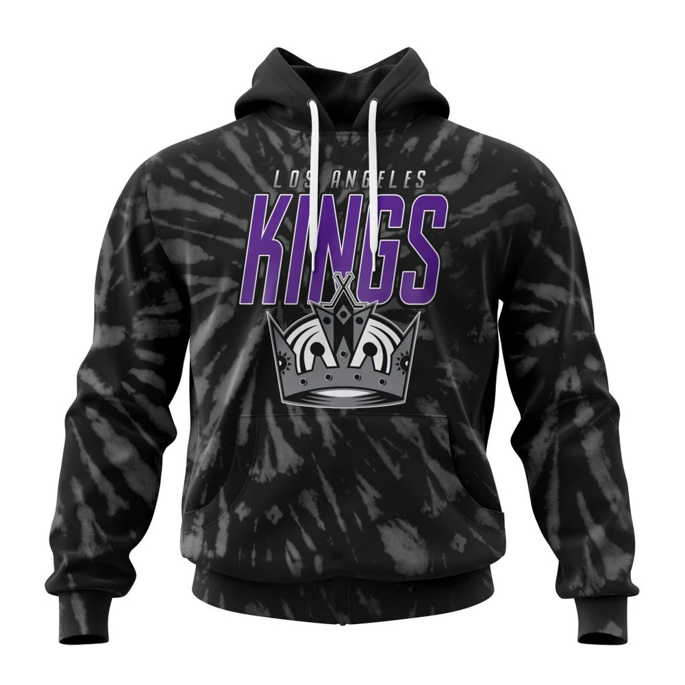 Los Angeles Kings Special Retro Vintage Tie Dye All Over Print Hoodie Style 20650