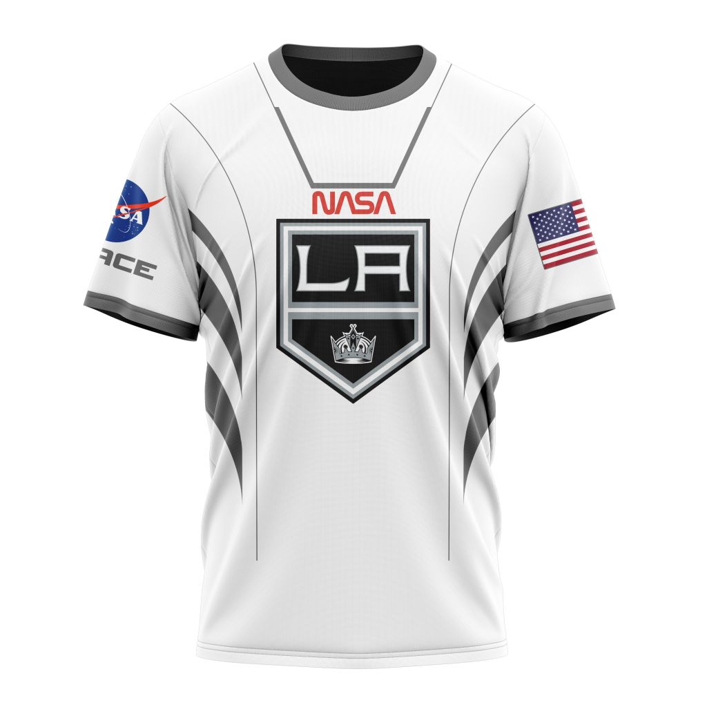 Los Angeles Kings Special Space Force NASA Astronaut Design Personalized Name And Number T-Shirt Oregontrailrvpk Shirt