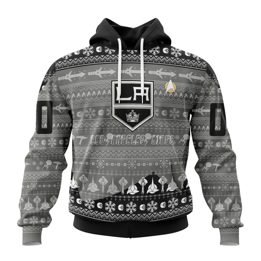 Los Angeles Kings Special Star Trek Design All Over Print Hoodie Style 32222