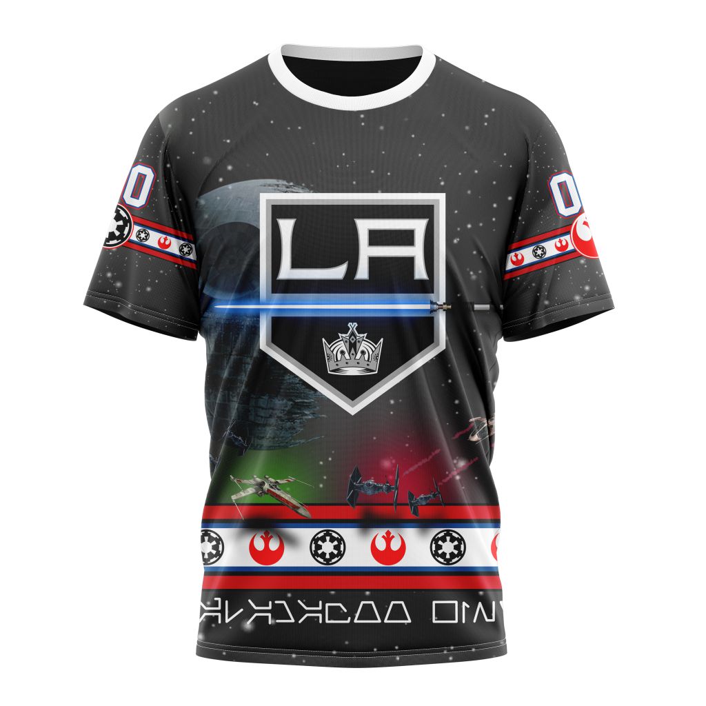 Los Angeles Kings Special Star Wars Design Personalized Name And Number T-Shirt Oregontrailrvpk Shirt