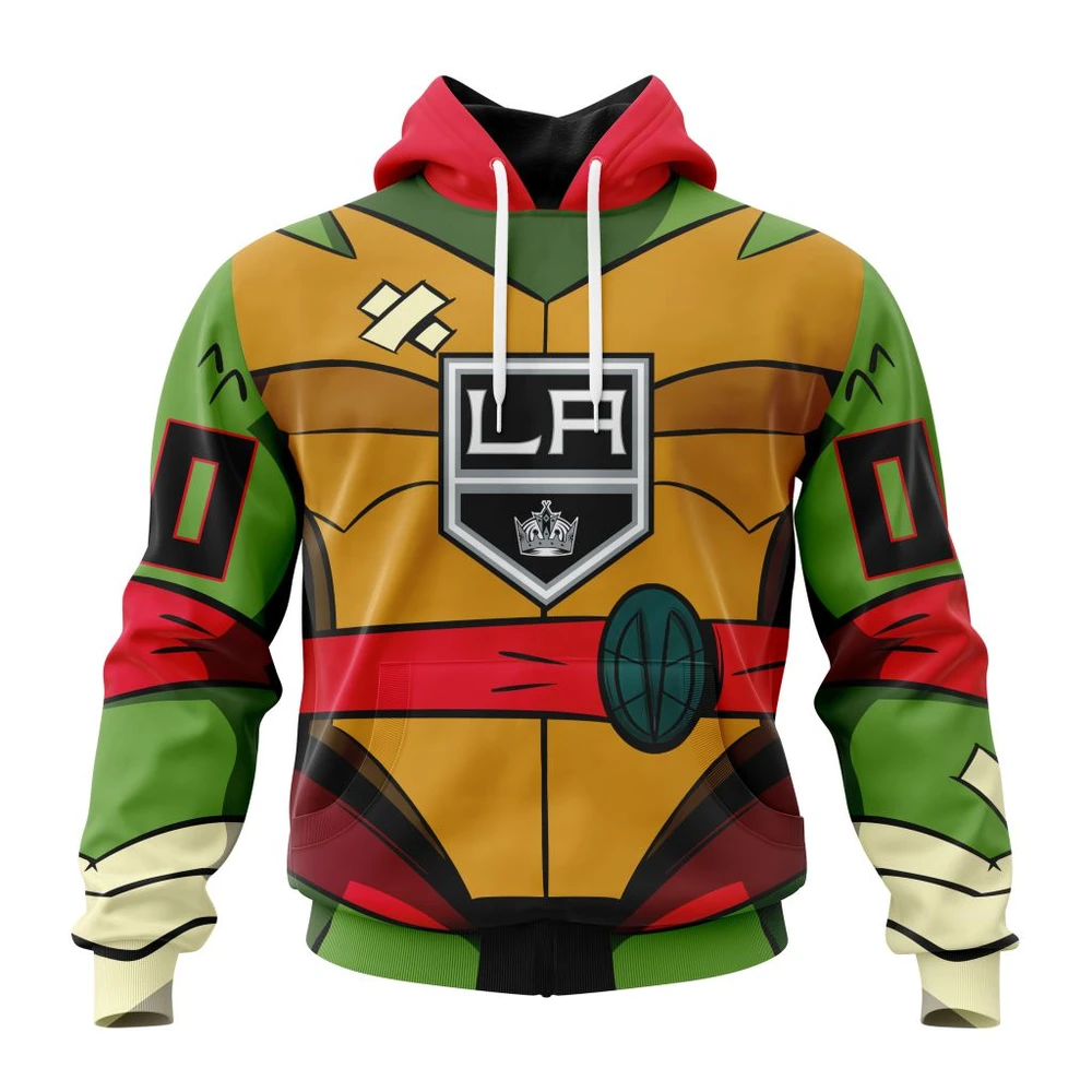 Los Angeles Kings Special Teenage Mutant Ninja Turtles Design All Over Print Hoodie Style 87319