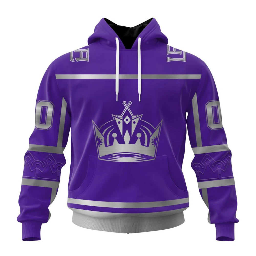 Los Angeles Kings Special Two-Tone Design All Over Print Hoodie Style 49491