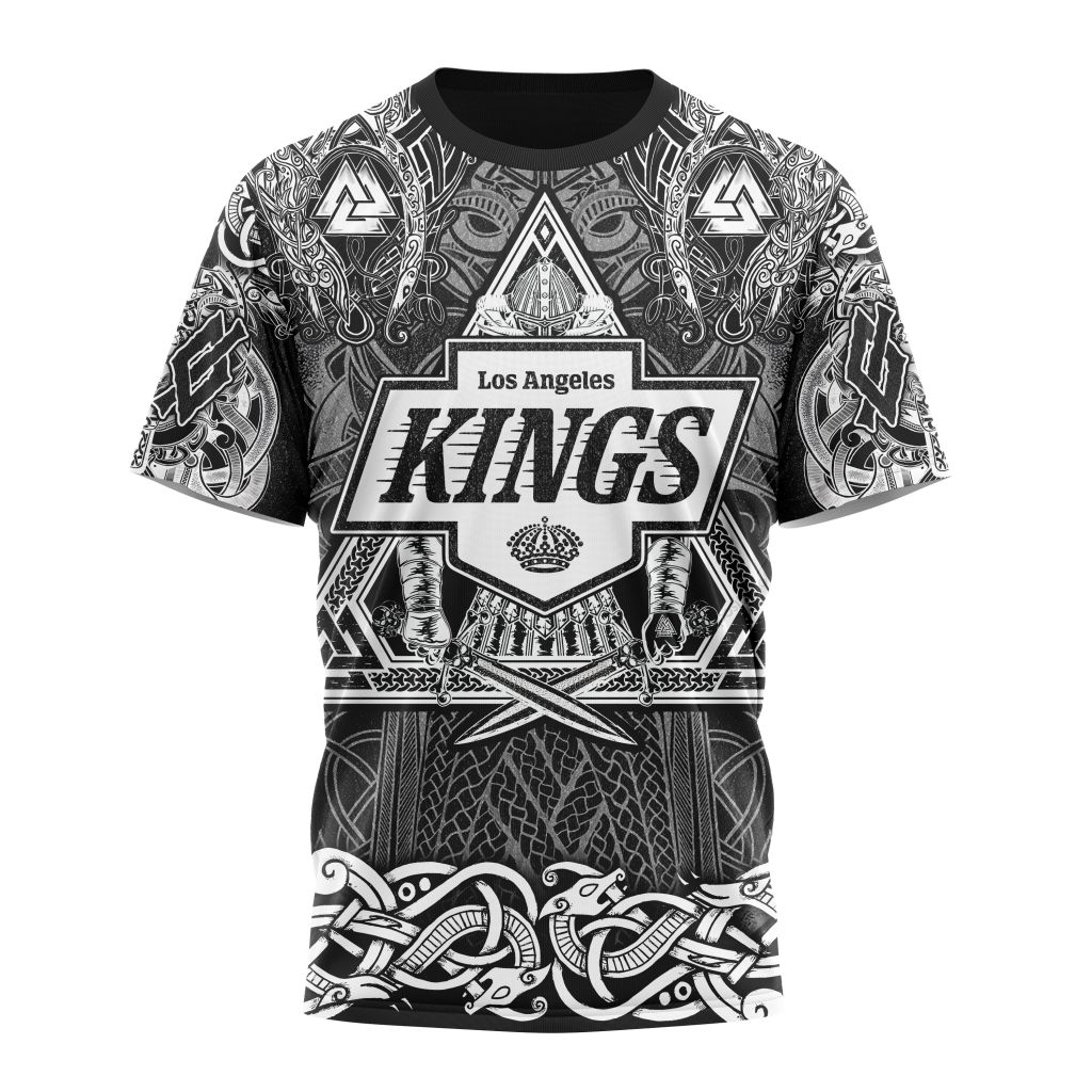Los Angeles Kings Special Viking Design 01 Personalized Name And Number T-Shirt Oregontrailrvpk Shirt