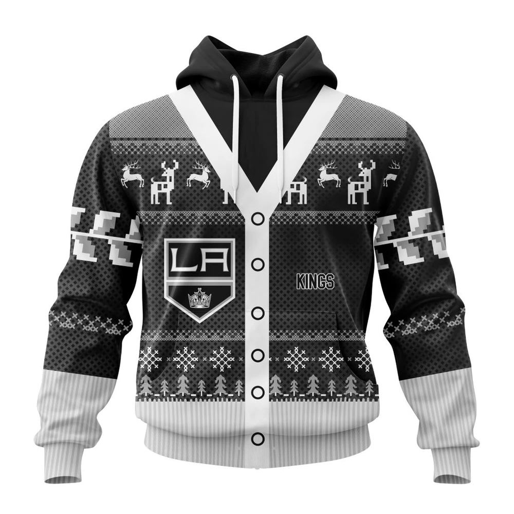 Los Angeles Kings Specialized Chrismas Season All Over Print Hoodie Style 49170
