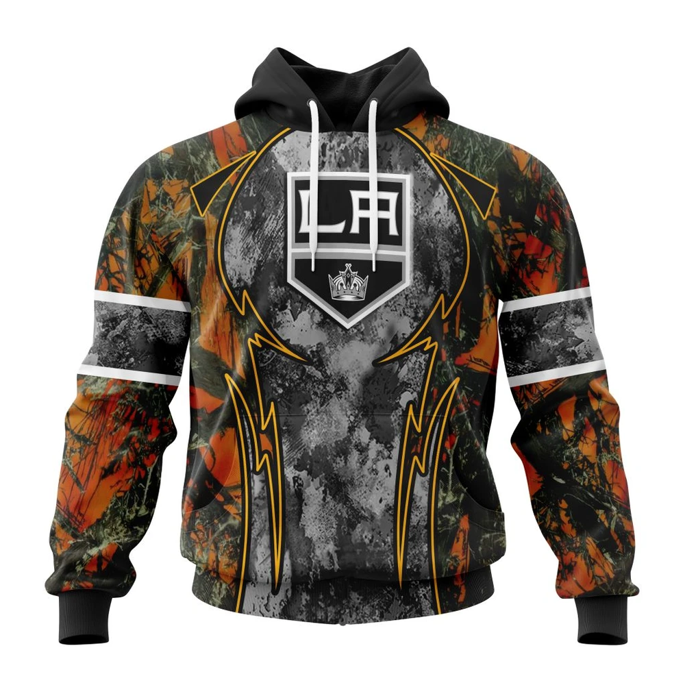 Los Angeles Kings Specialized Design Wih Camo Concepts For Hungting In Forest All Over Print Hoodie Style 53177