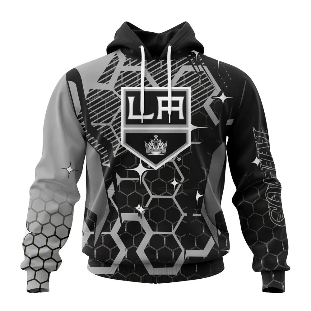 Los Angeles Kings Specialized Design With Motocross All Over Print Hoodie Style 87457