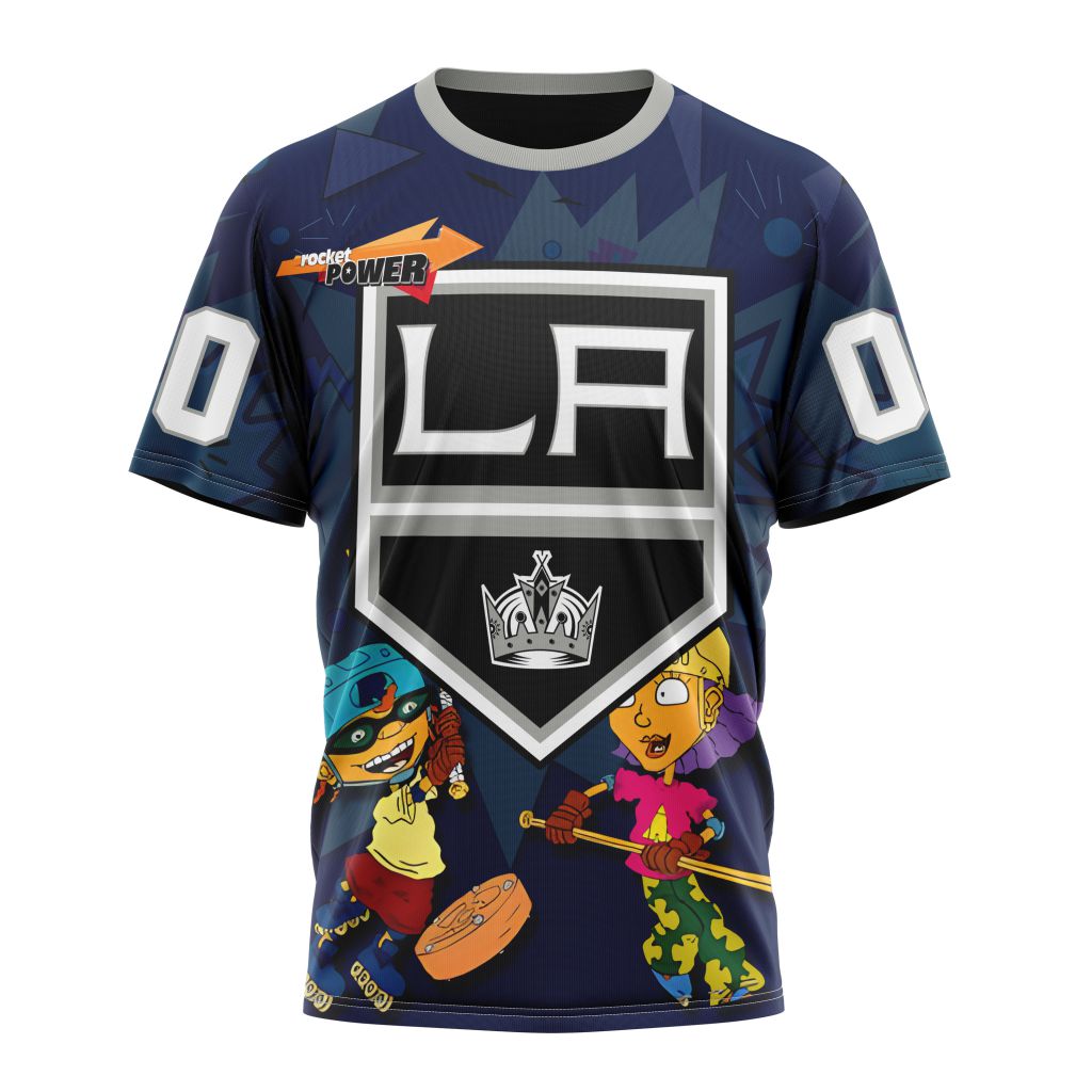 Los Angeles Kings Specialized For Rocket Power Personalized Name And Number T-Shirt Oregontrailrvpk Shirt