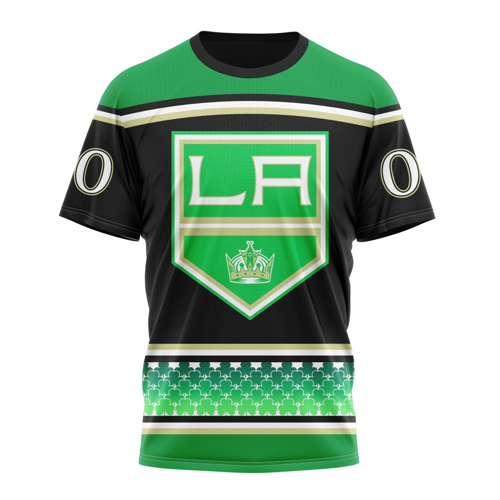 Los Angeles Kings Specialized Hockey Celebrate St Patrick's Day Personalized Name And Number T-Shirt Oregontrailrvpk Shirt