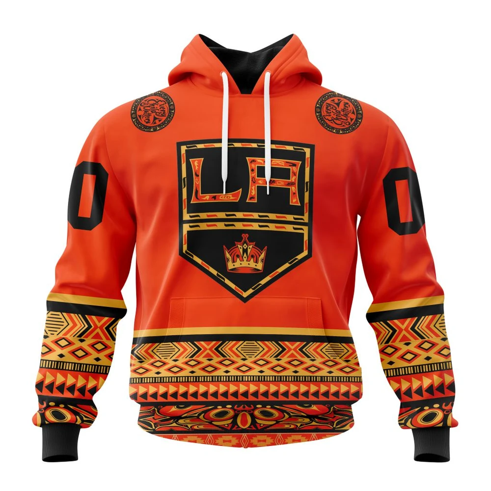 Los Angeles Kings Specialized National Day For Truth And Reconciliation All Over Print Hoodie Style 14819